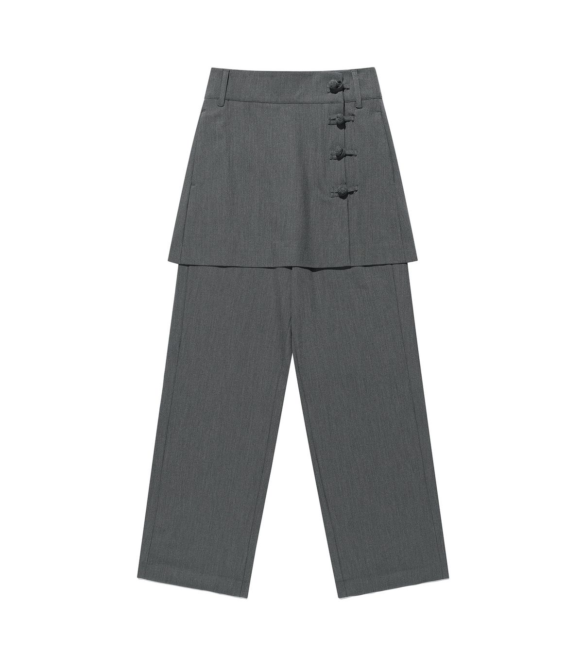 나이스고스트클럽(NICEGHOSTCLUB) FFATS LAP SKIRT PANTS_GREY(NG2FFUPA90A)