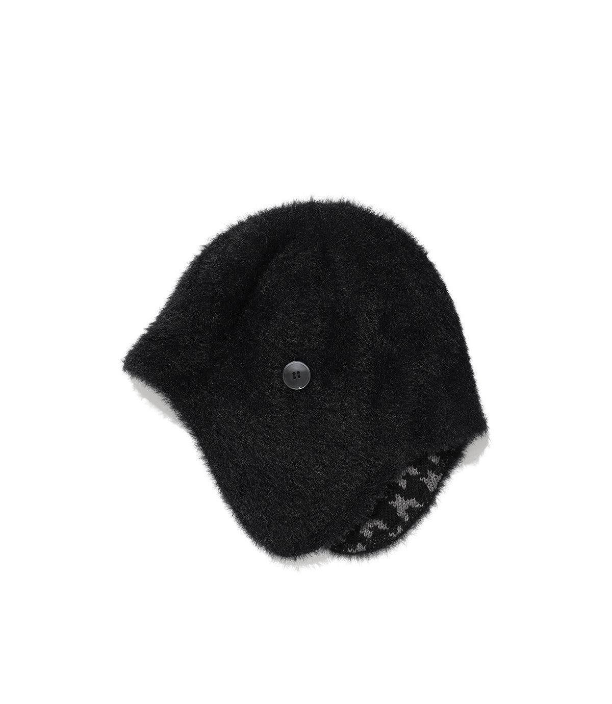 나이스고스트클럽(NICEGHOSTCLUB) FFATS EARCAP BUTTON BEANIE_BLACK(NG2FFUAB34A)