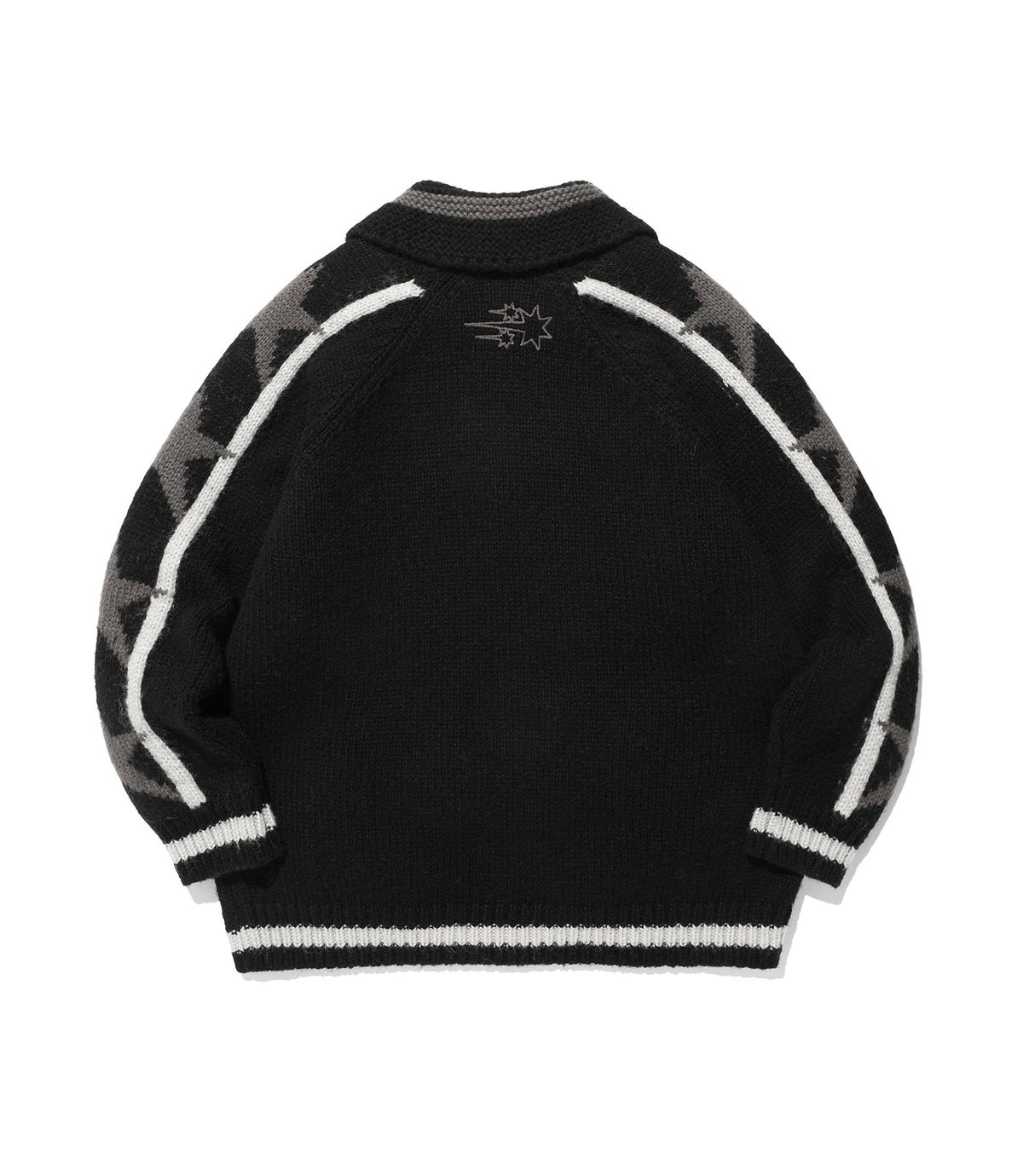 나이스고스트클럽(NICEGHOSTCLUB) DEVIL COWICHAN SWEATER_BLACK(NG2FFUK680A)