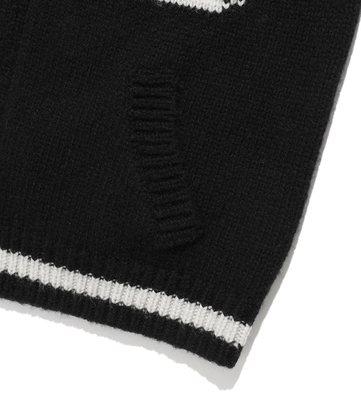 나이스고스트클럽(NICEGHOSTCLUB) DEVIL COWICHAN SWEATER_BLACK(NG2FFUK680A)