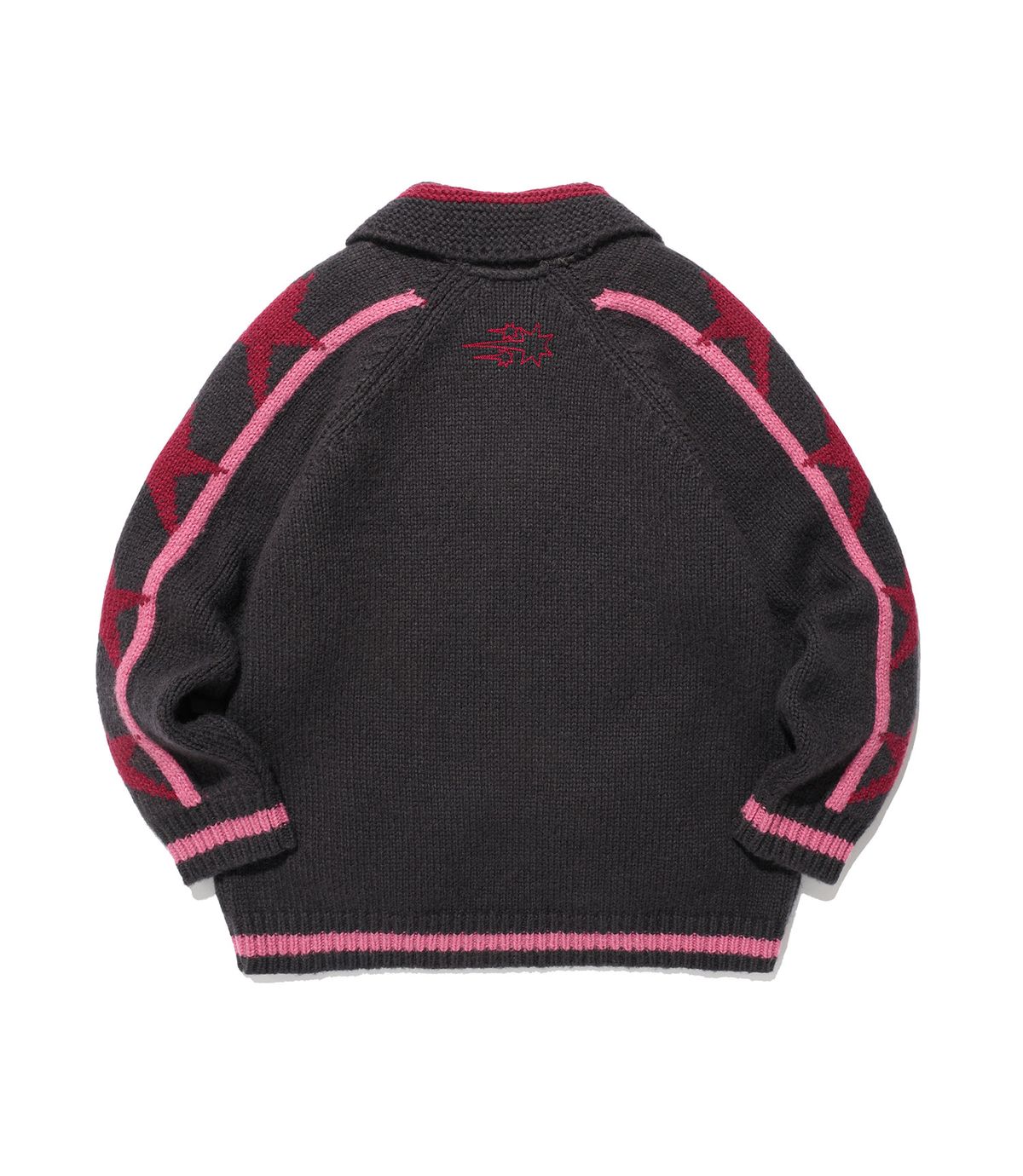 나이스고스트클럽(NICEGHOSTCLUB) DEVIL COWICHAN SWEATER_PURPLE(NG2FFUK680A)