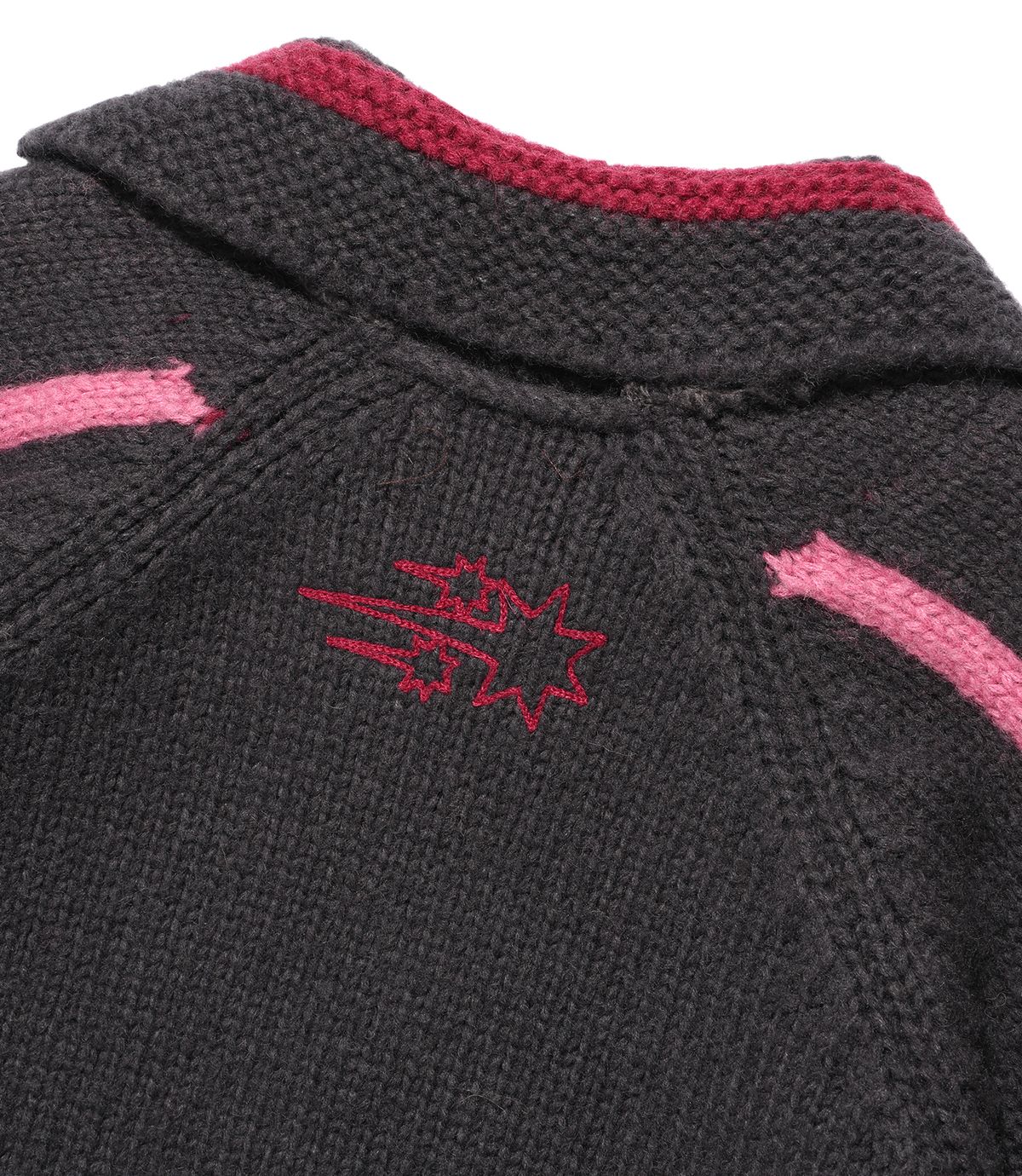 나이스고스트클럽(NICEGHOSTCLUB) DEVIL COWICHAN SWEATER_PURPLE(NG2FFUK680A)