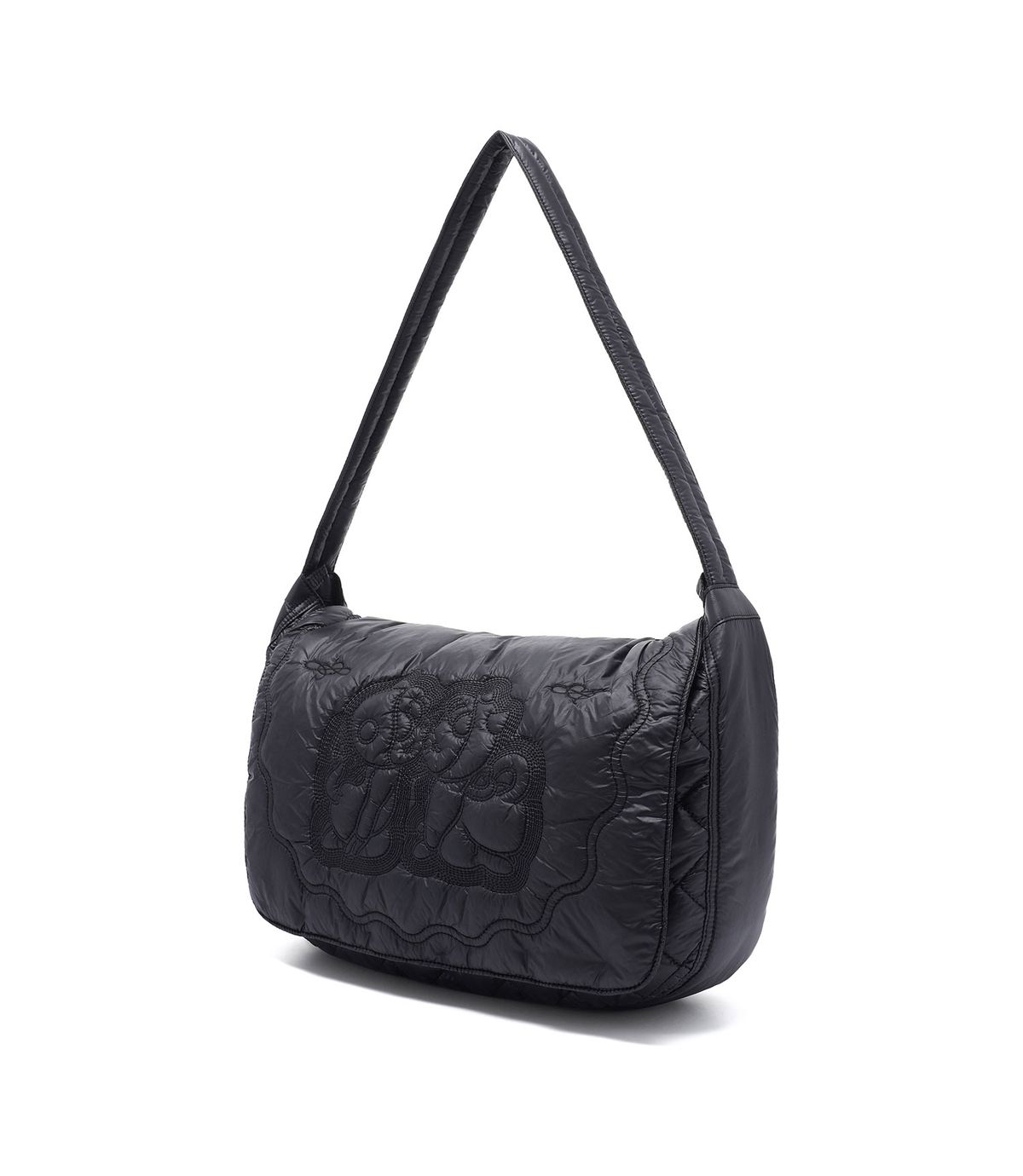 나이스고스트클럽(NICEGHOSTCLUB) STITCH PUFFER ANGELS CROSSBAG_BLACK(NG2FFUAB41A)