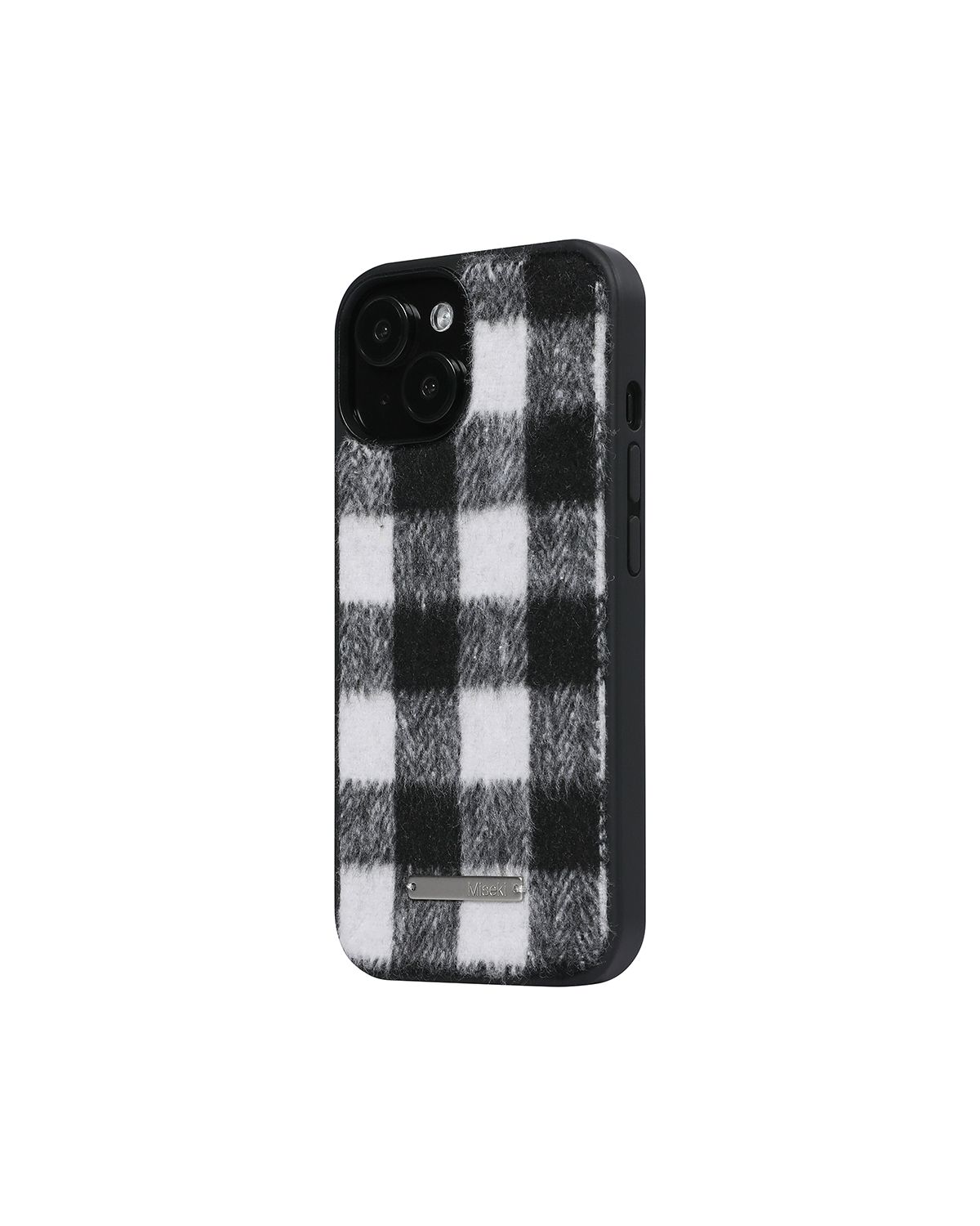 미세키서울(MISEKI SEOUL) Cozy check iphone case BLACK
