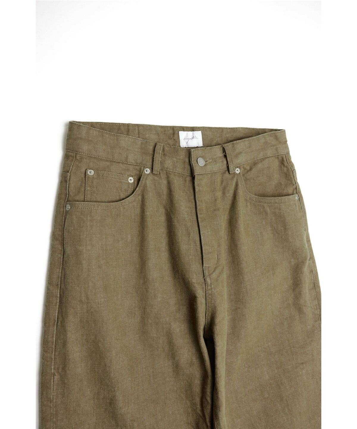 유스(YOUTH) Wide Denim Pants - Olive
