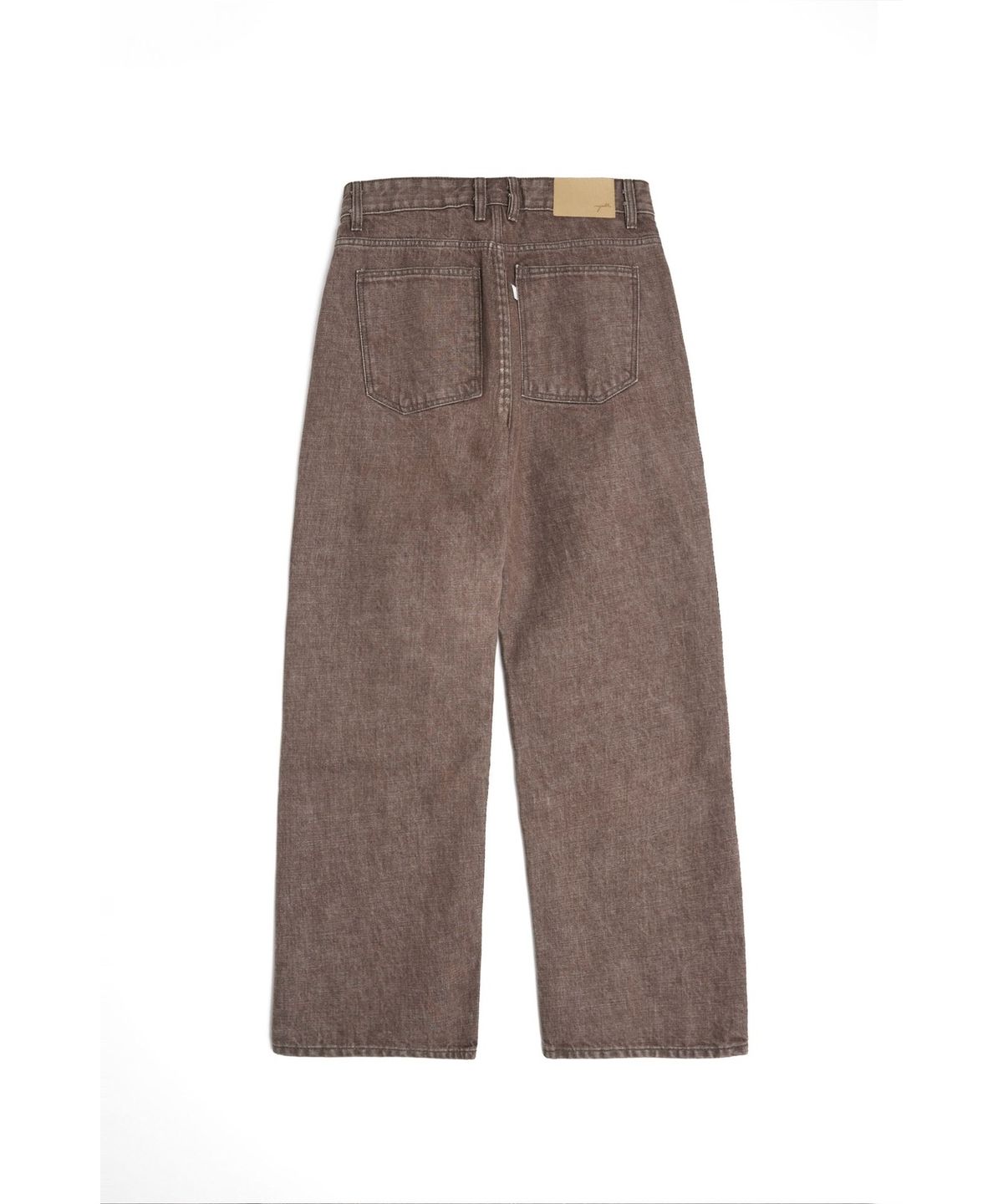 유스(YOUTH) Wide Denim Pants - Brown