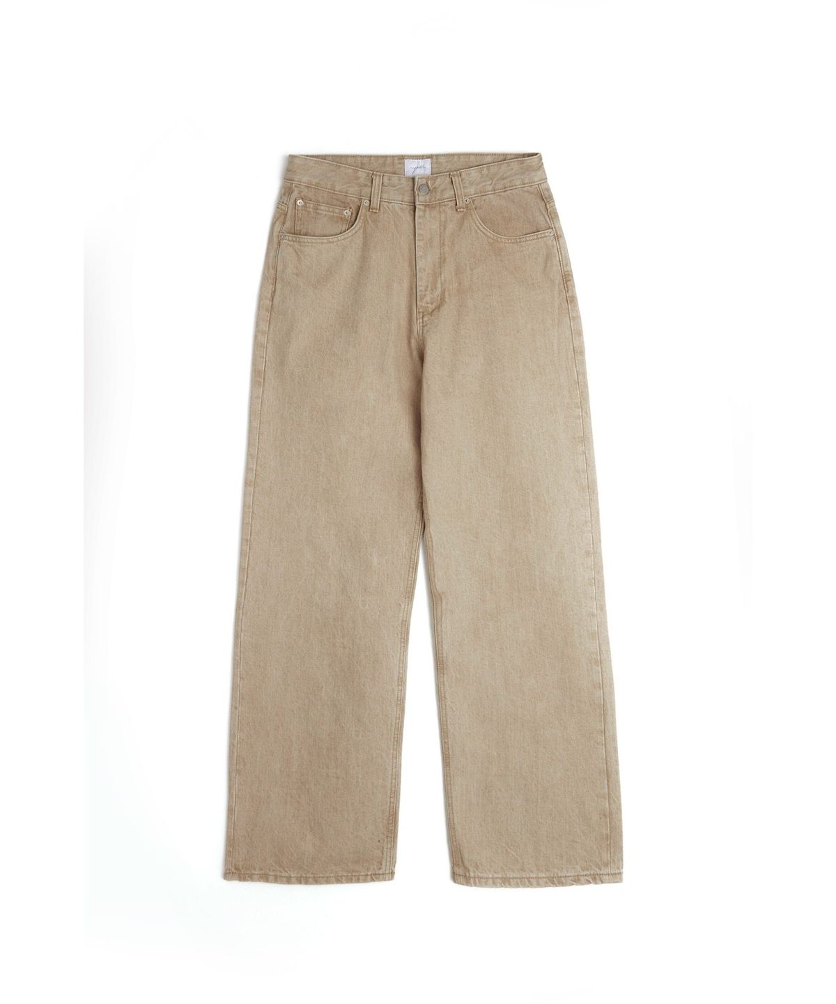 유스(YOUTH) Wide Denim Pants - Sand Beige