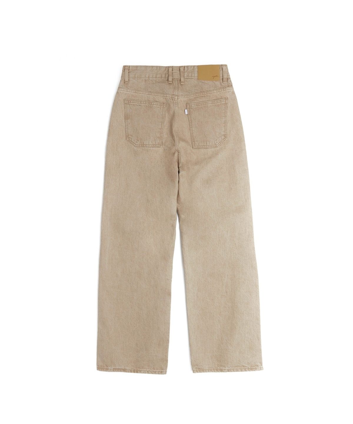 유스(YOUTH) Wide Denim Pants - Sand Beige