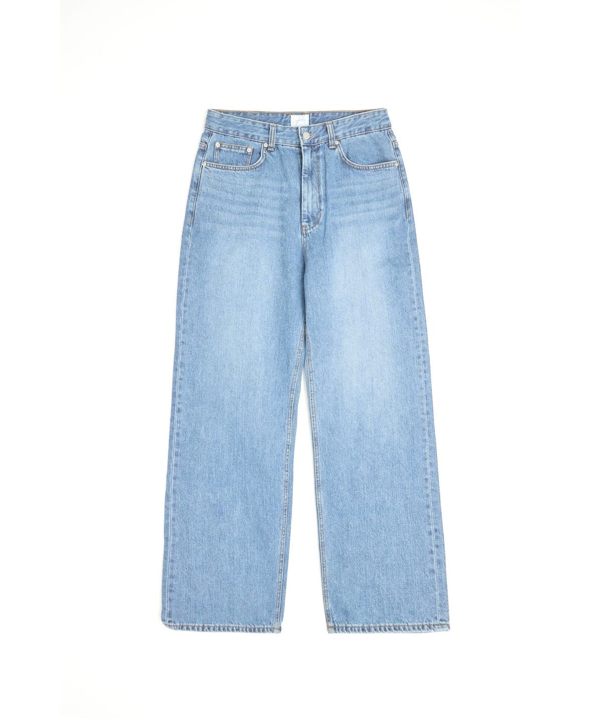 유스(YOUTH) Wide Denim Pants - Light Blue
