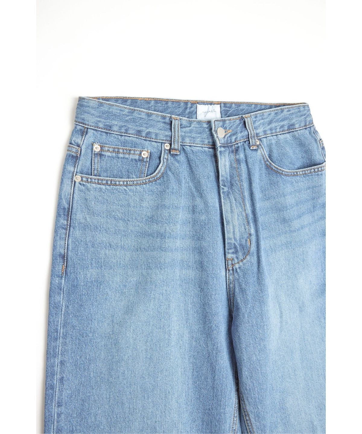 유스(YOUTH) Wide Denim Pants - Light Blue