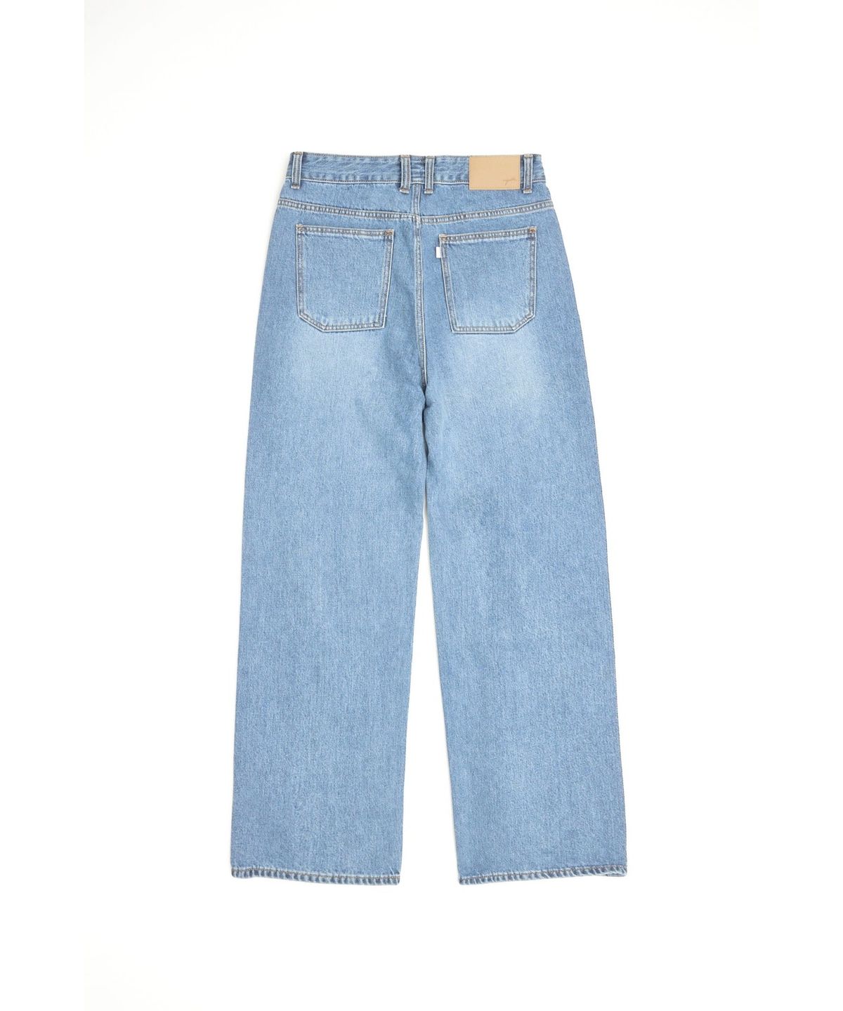 유스(YOUTH) Wide Denim Pants - Light Blue