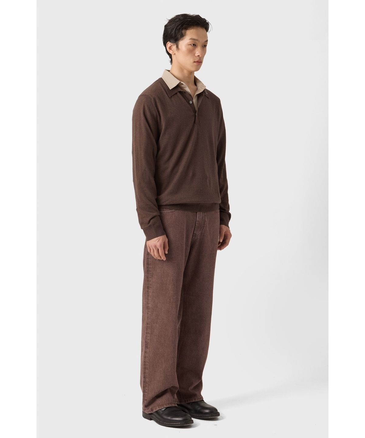 유스(YOUTH) Straight Denim Pants - Brown