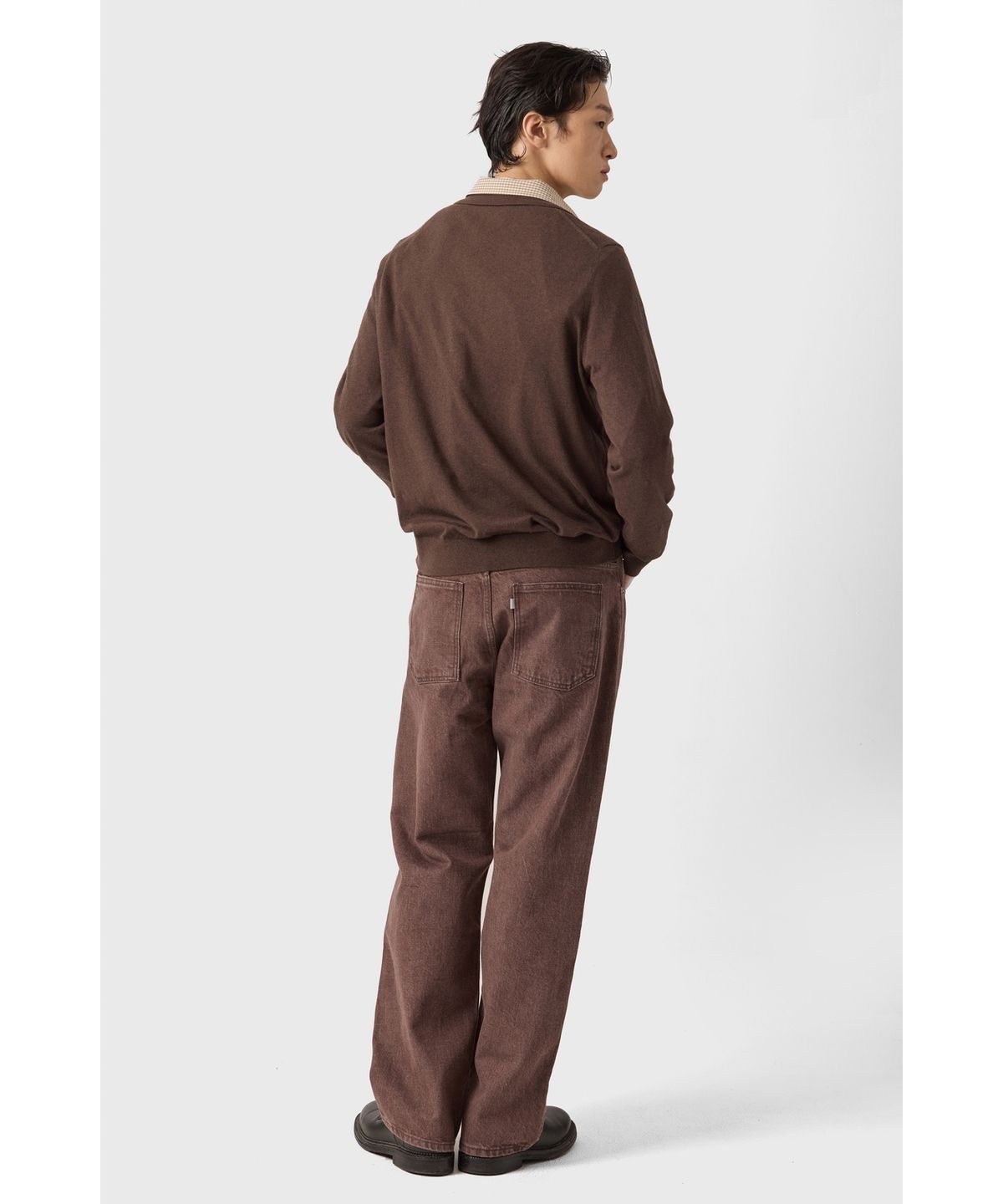 유스(YOUTH) Straight Denim Pants - Brown