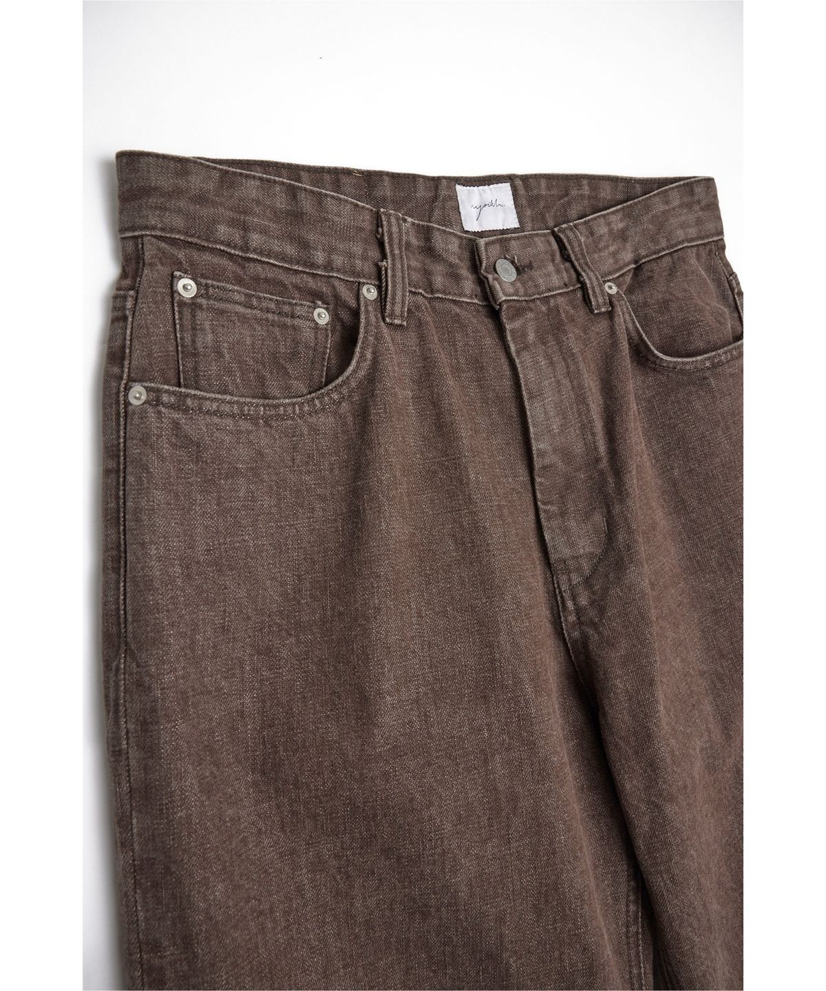 유스(YOUTH) Straight Denim Pants - Brown