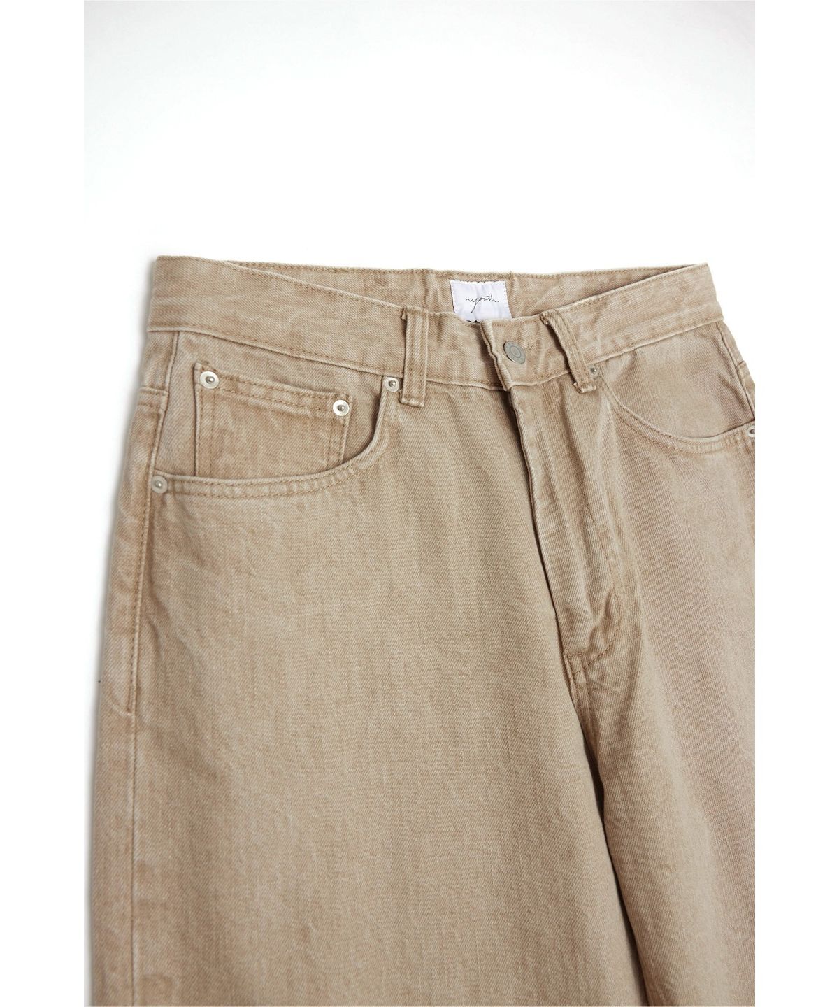 유스(YOUTH) Straight Denim Pants - Sand Beige