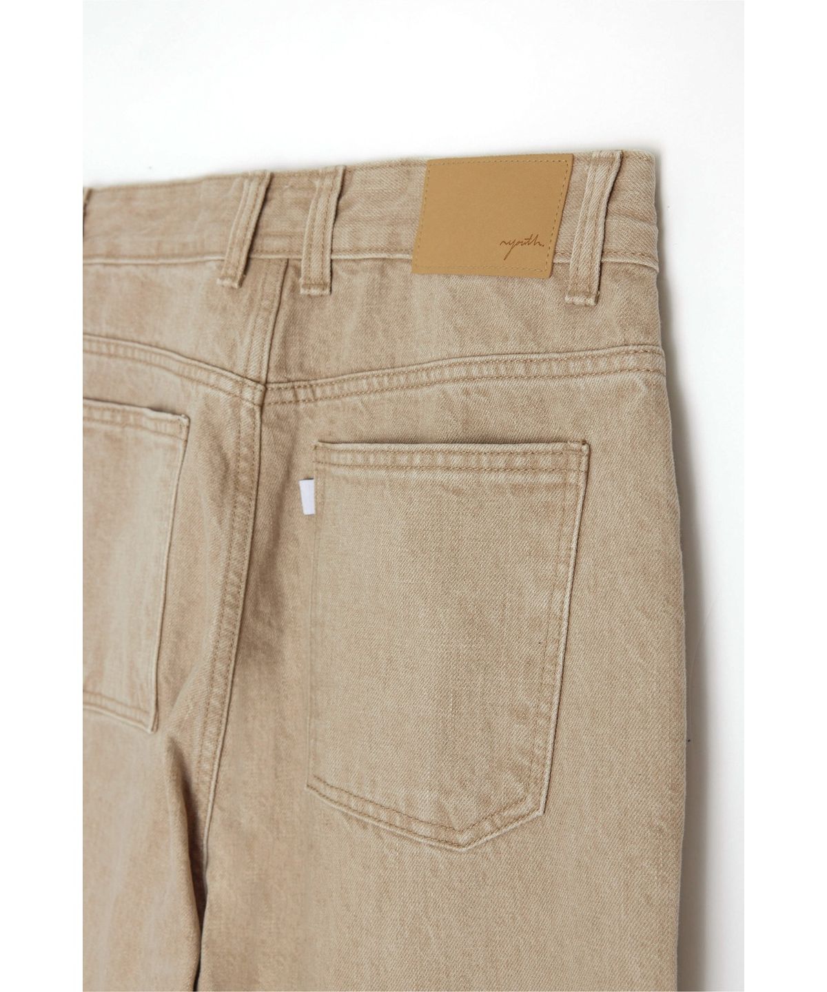 유스(YOUTH) Straight Denim Pants - Sand Beige