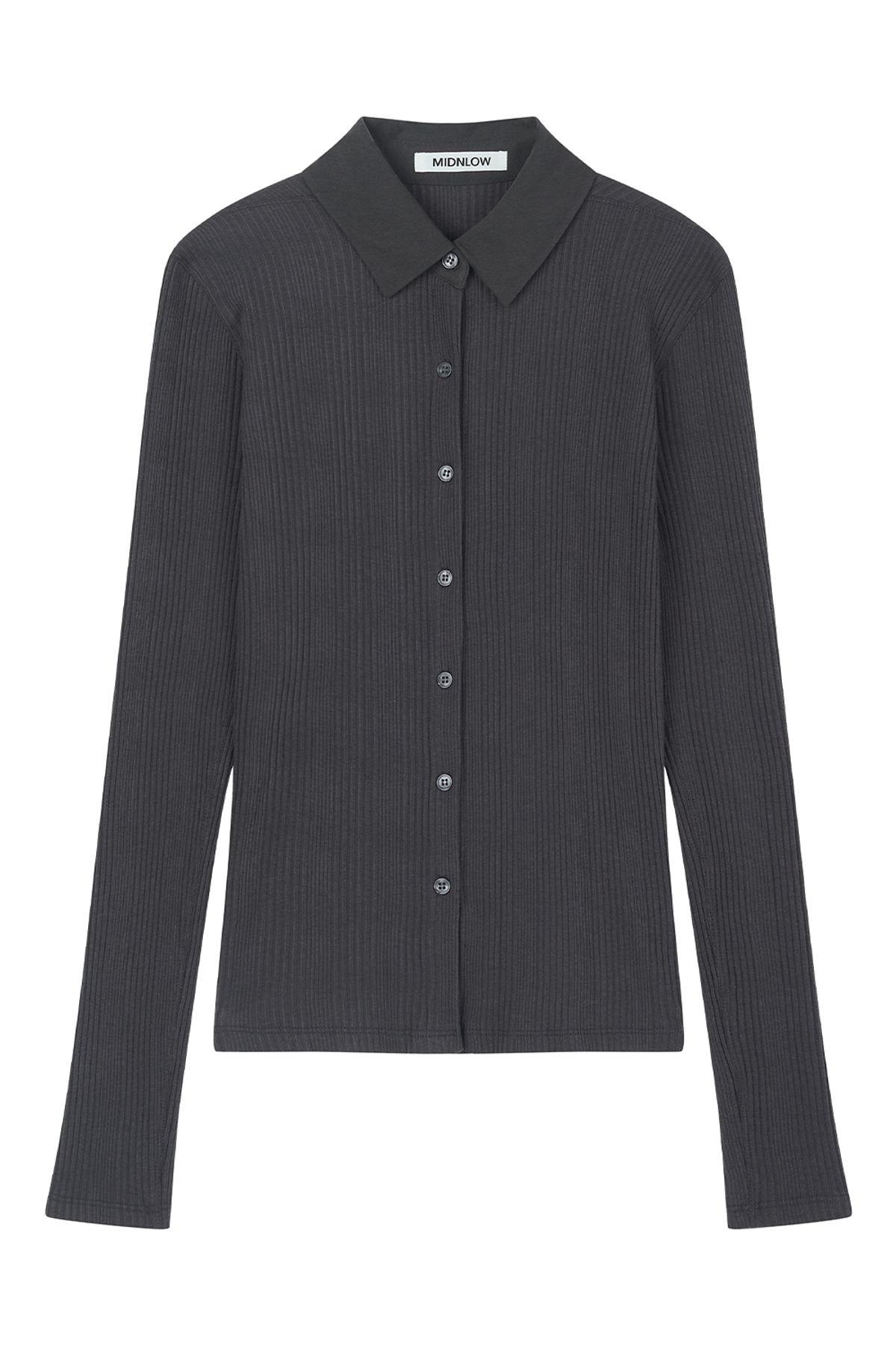 미드앤로우(MIDNLOW) Long Sleeve Polo T-shirts (Grey)