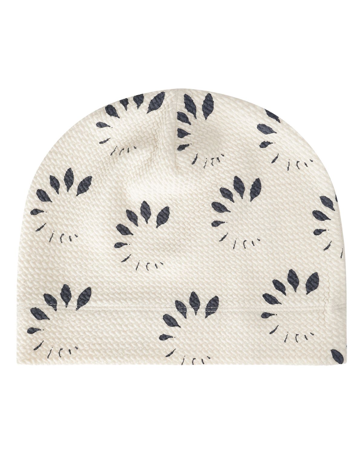 더뮤지엄비지터(THEMUSEUMVISITOR) LEAF PRINTED BEANIE (CREAM)
