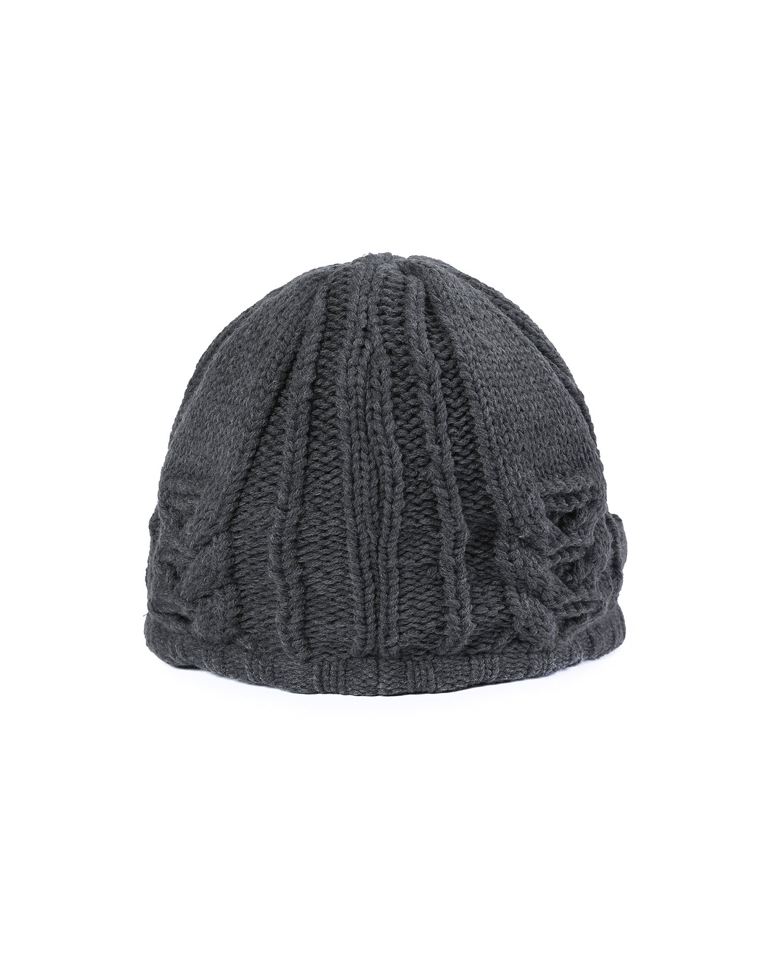 MUSINSA | MISEKI SEOUL Cable knit beret GREY