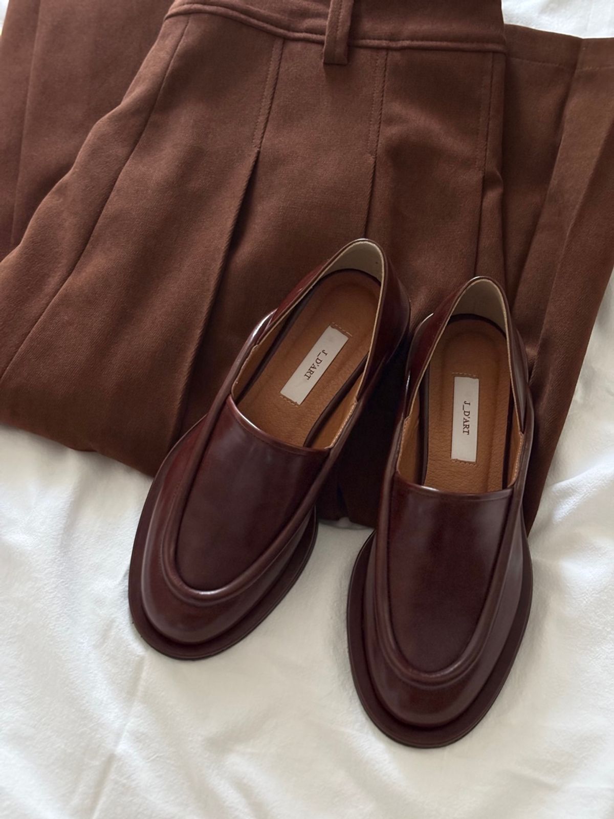 쥬다르(JEU DART) volume line  loafer  brown