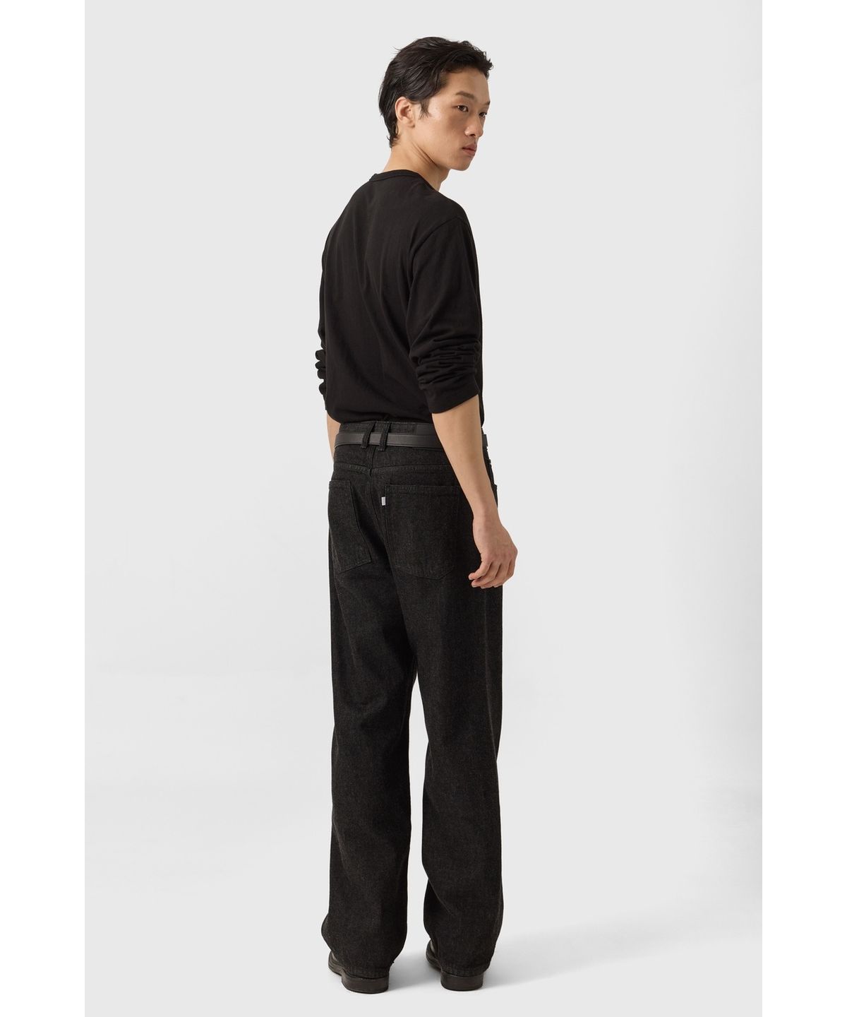 유스(YOUTH) Straight Denim Pants - Washed Black
