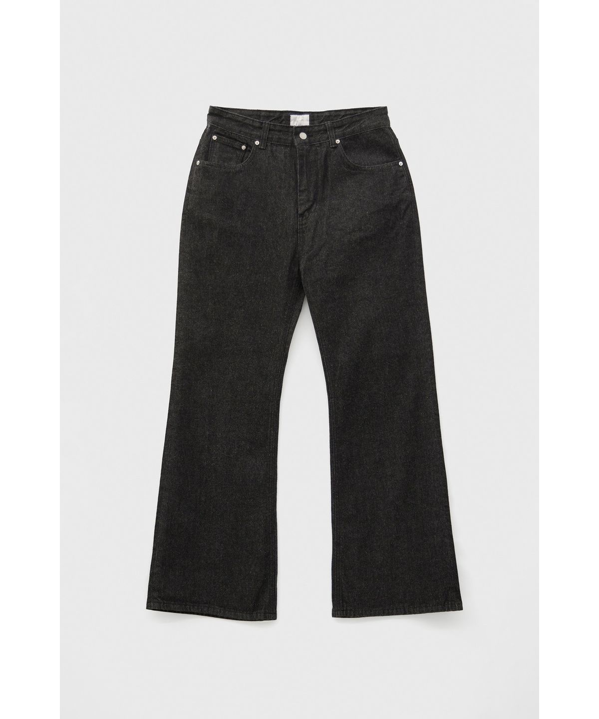 유스(YOUTH) Flared Denim Pants - Washed Black