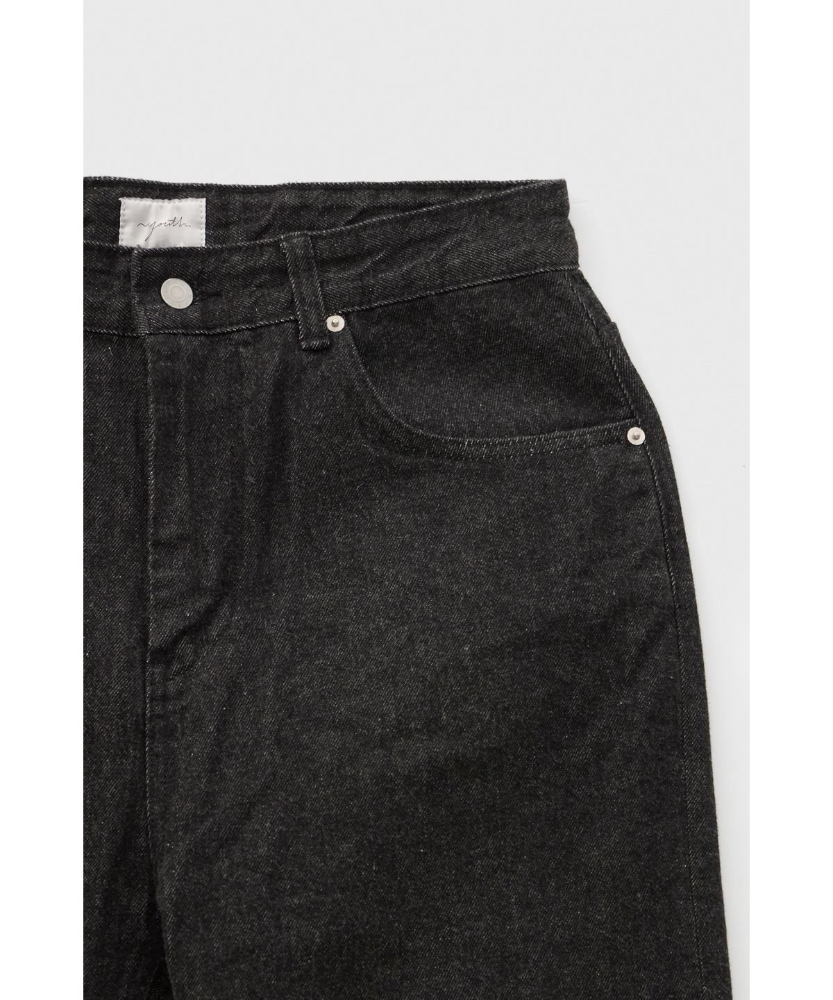 유스(YOUTH) Flared Denim Pants - Washed Black