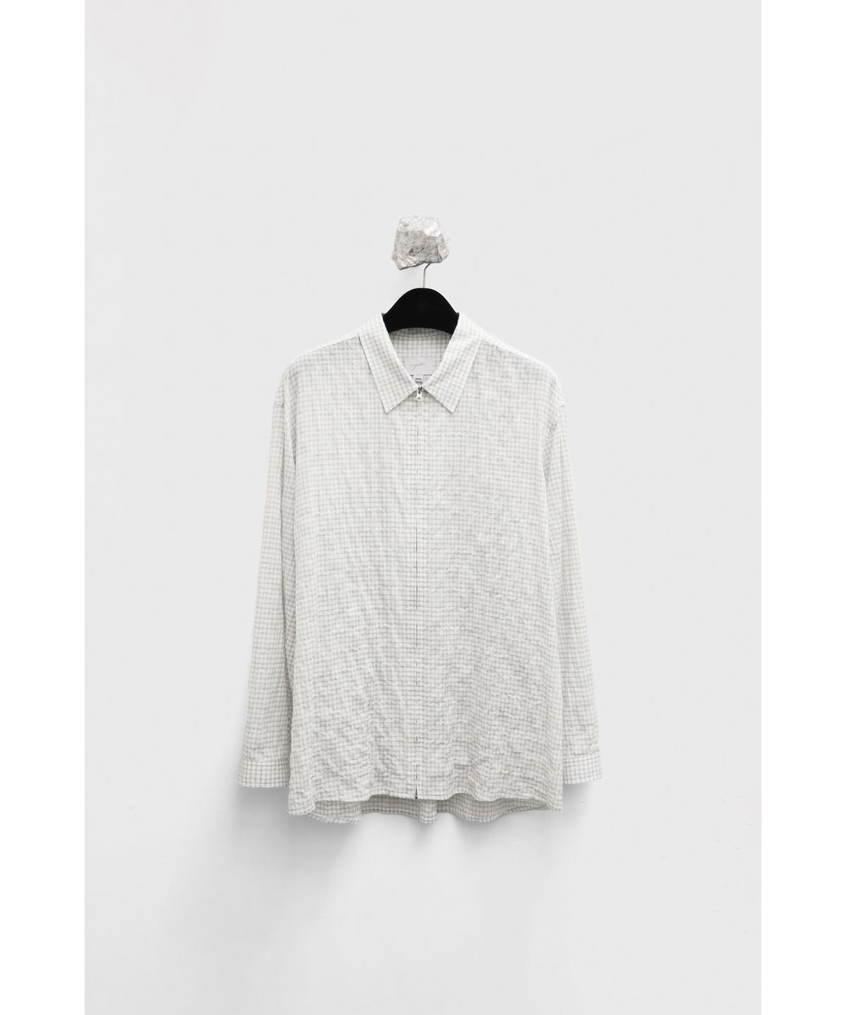 유스(YOUTH) Zipped Shirt - Ivory Check