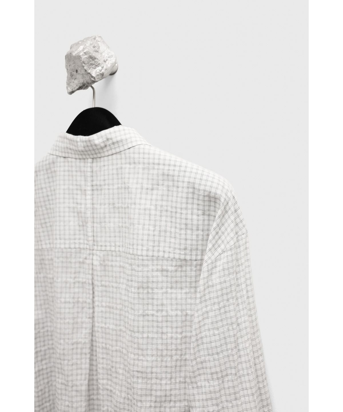 유스(YOUTH) Zipped Shirt - Ivory Check