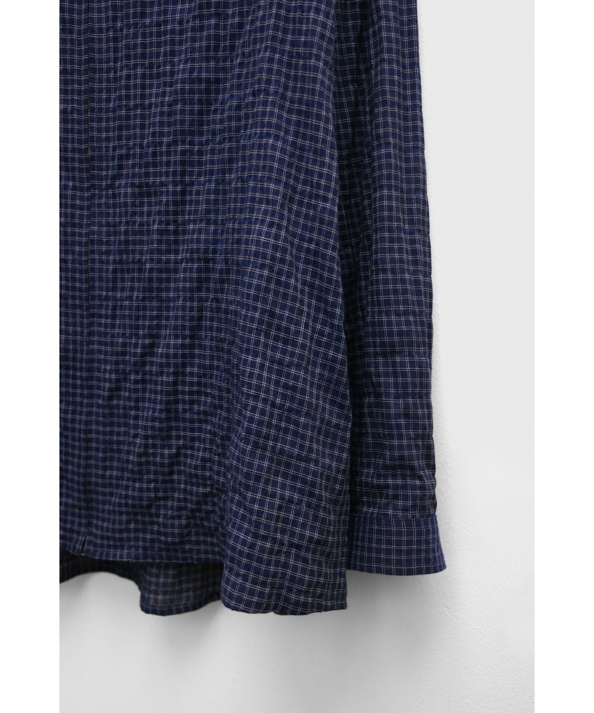 유스(YOUTH) Zipped Shirt - Navy Check