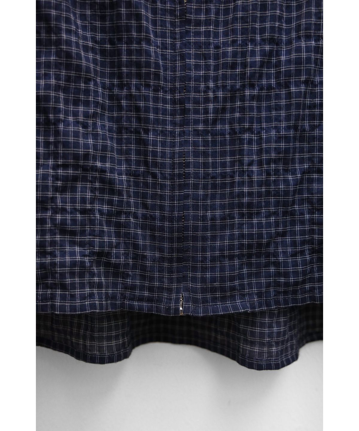 유스(YOUTH) Zipped Shirt - Navy Check