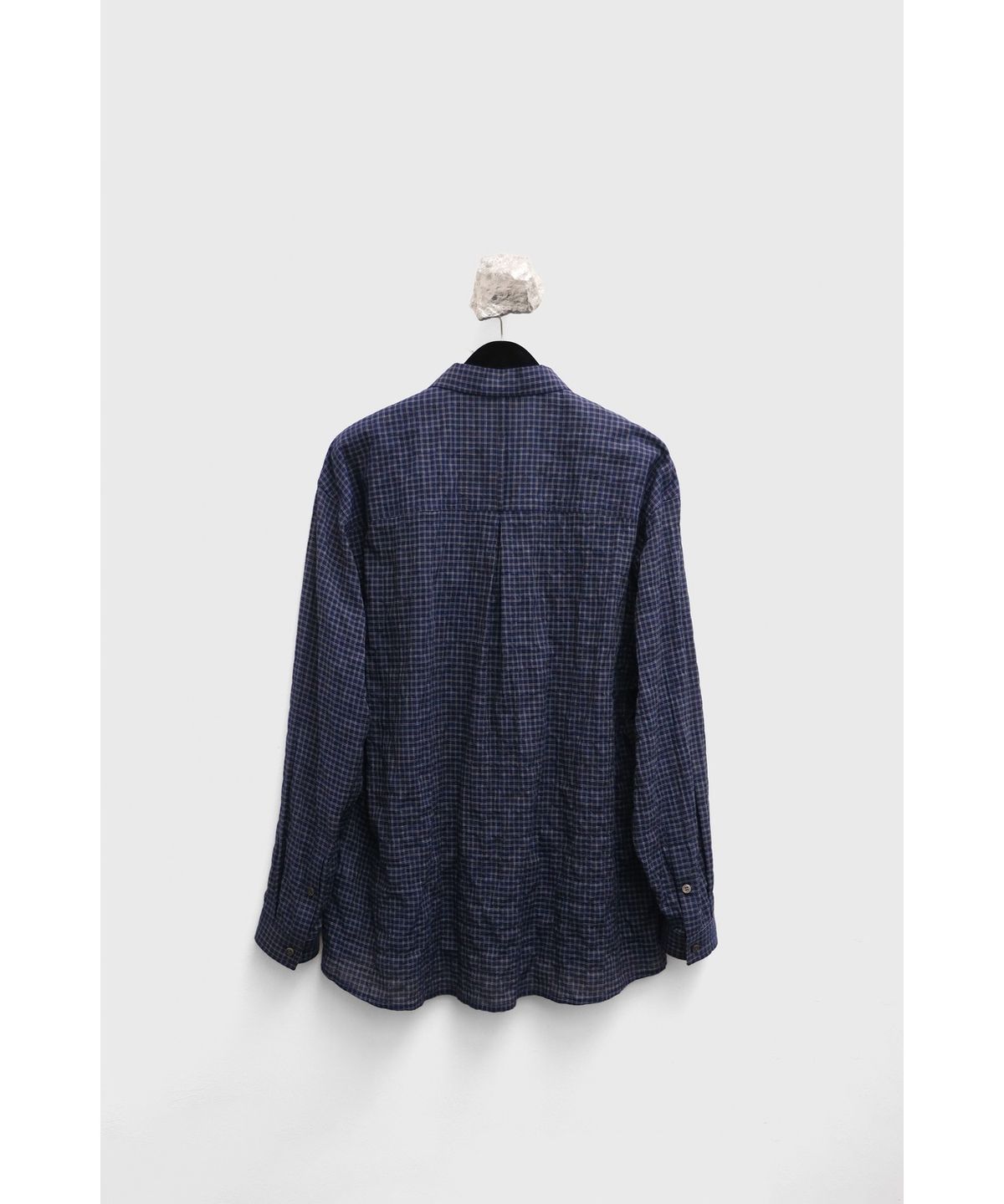 유스(YOUTH) Zipped Shirt - Navy Check