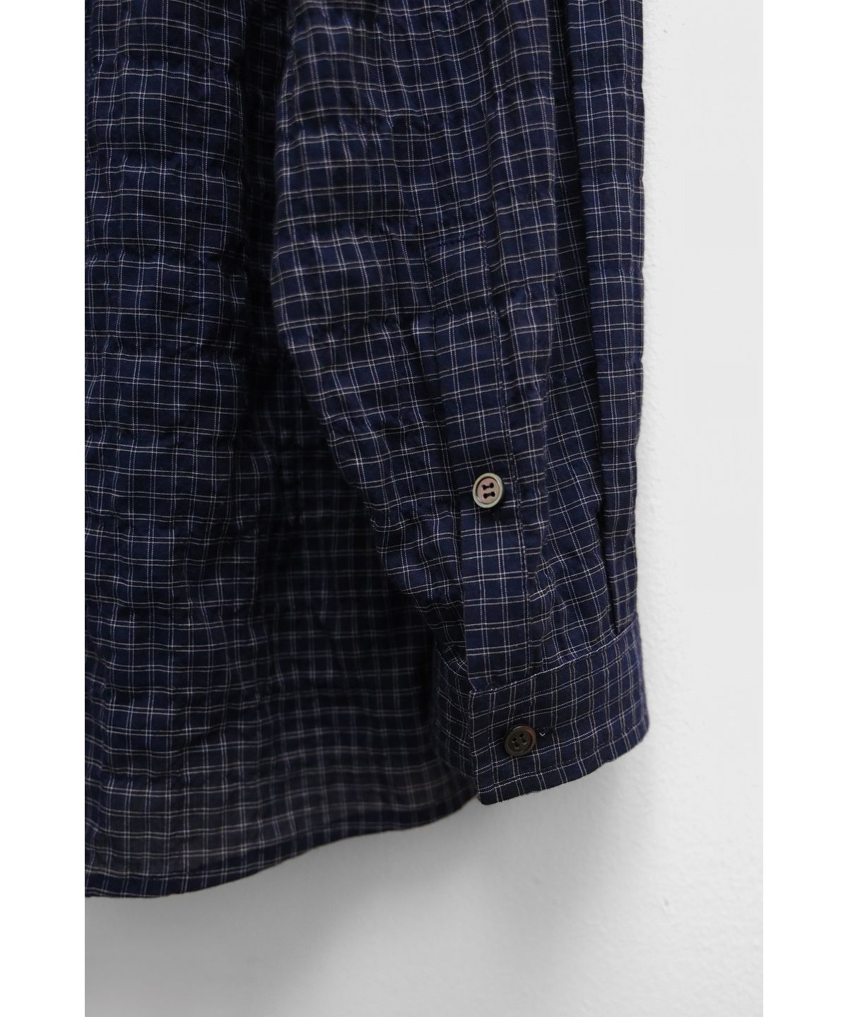 유스(YOUTH) Zipped Shirt - Navy Check