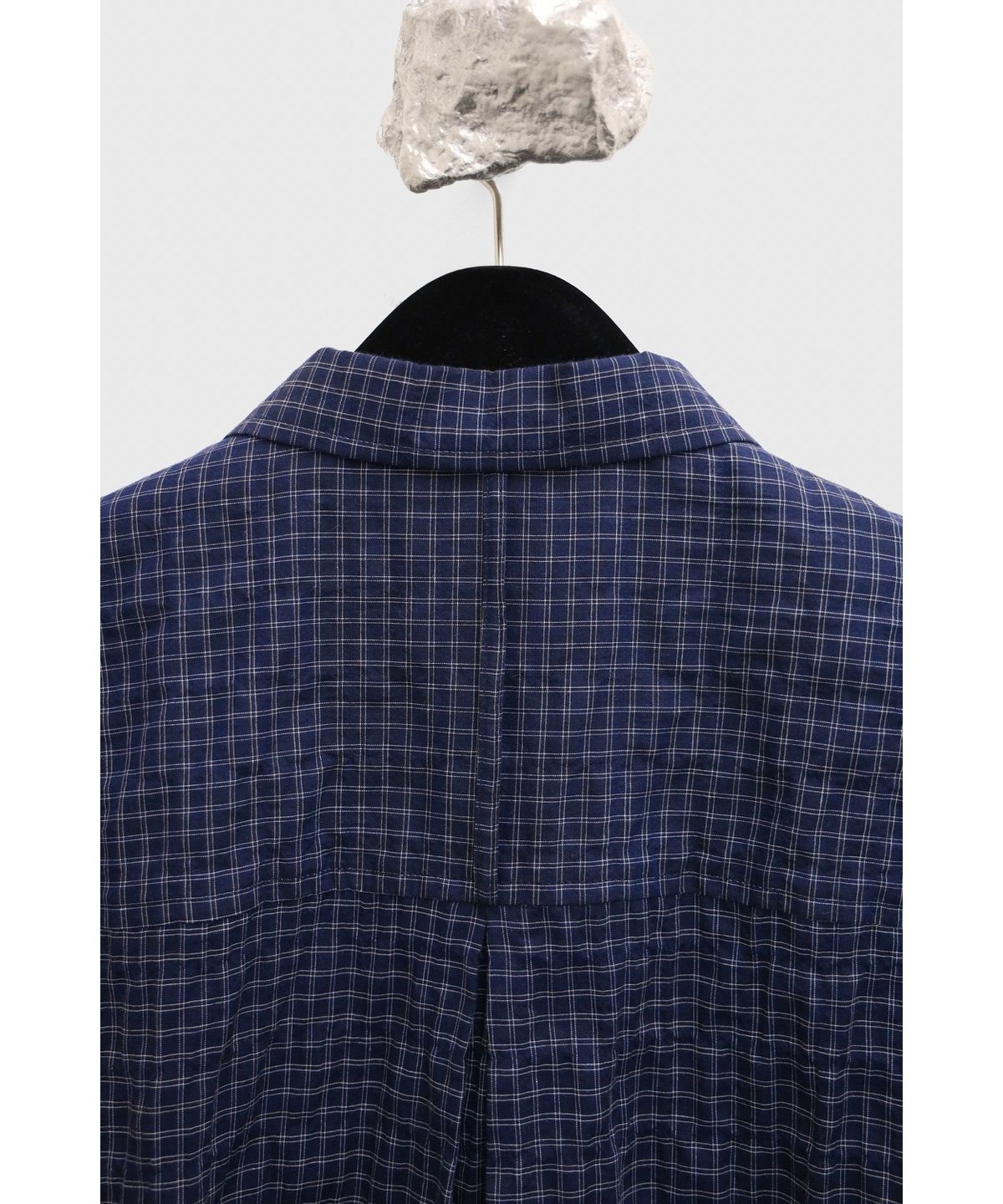 유스(YOUTH) Zipped Shirt - Navy Check