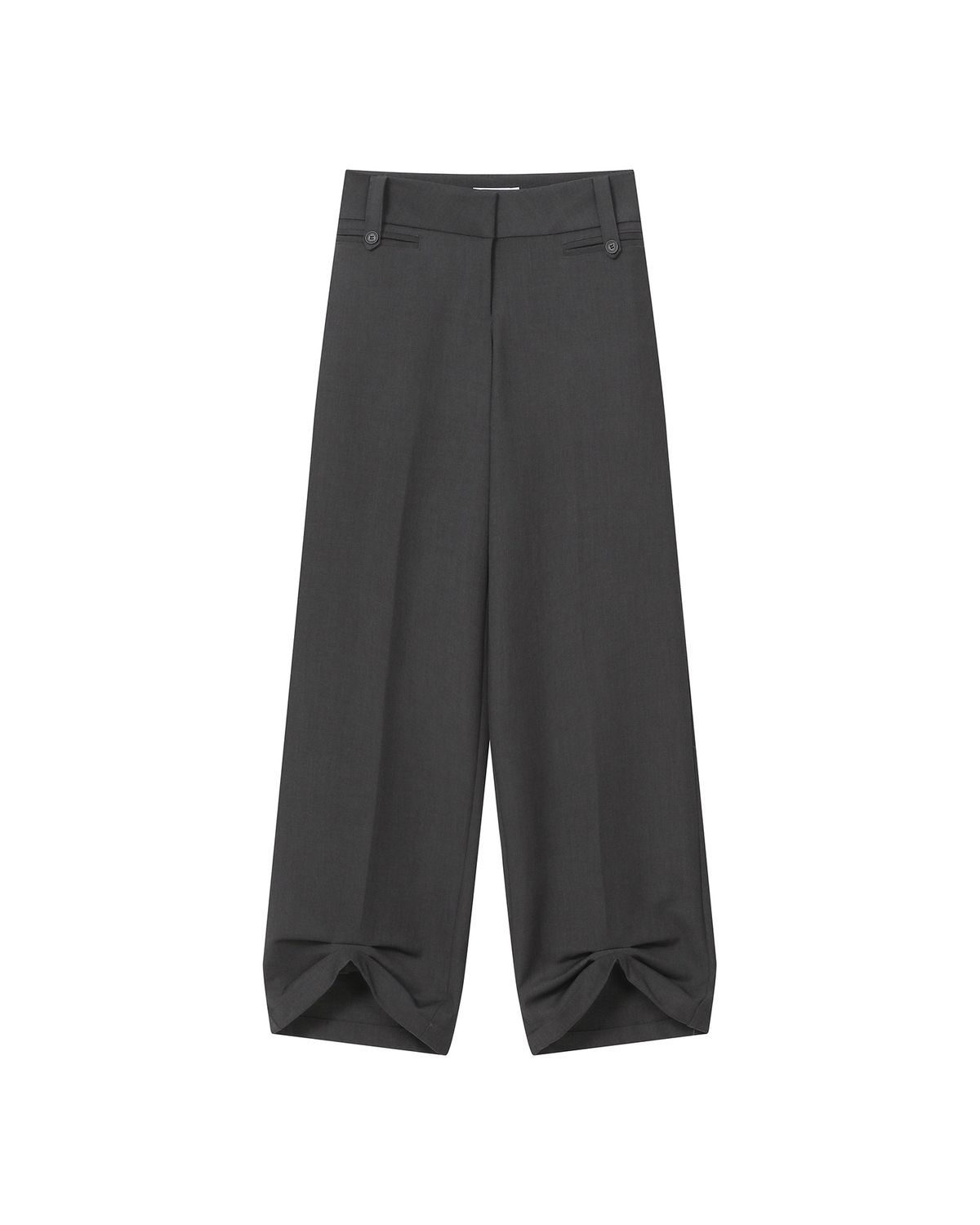 미세키서울(MISEKI SEOUL) Tuck detail slacks pants CHARCOAL