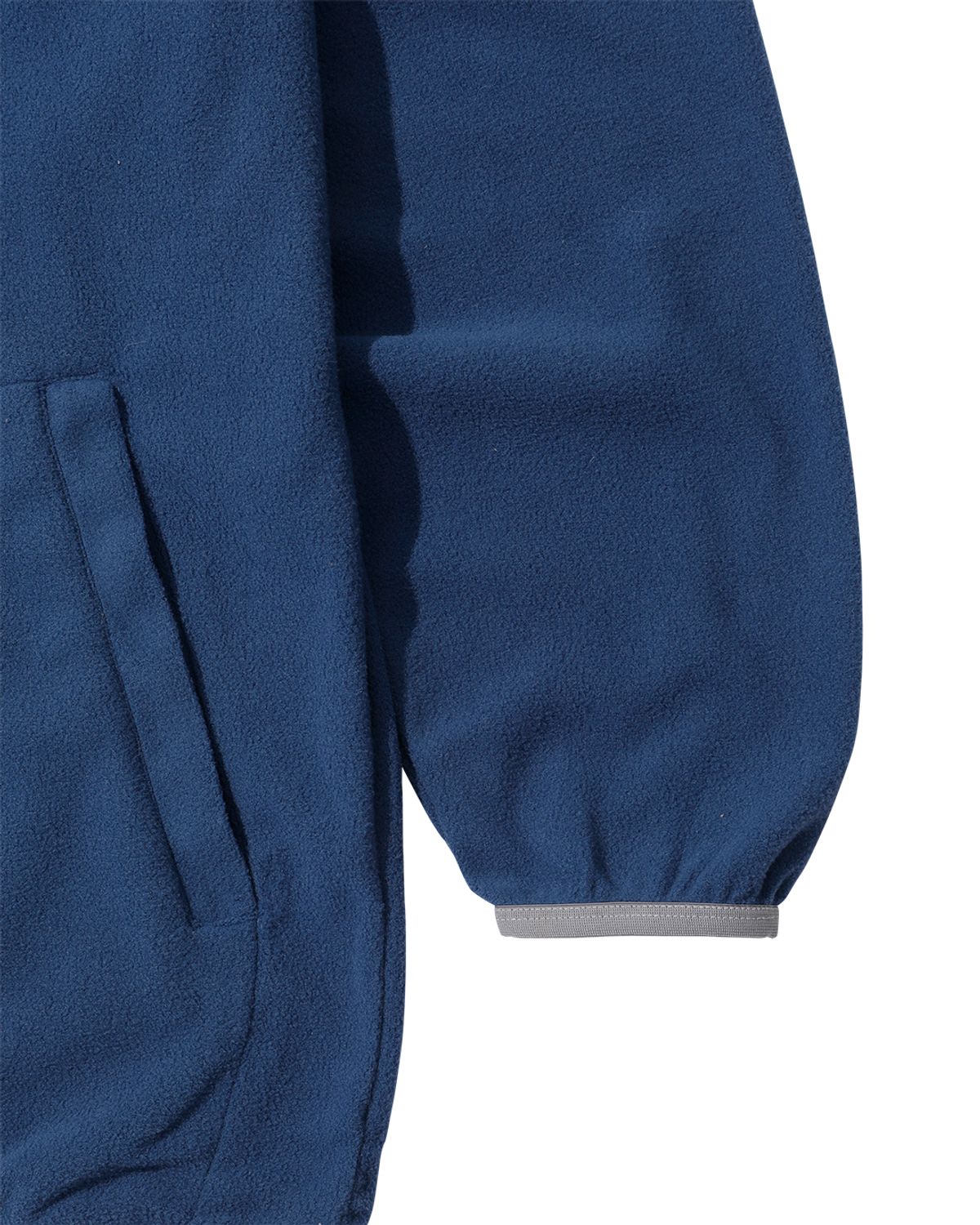 더뮤지엄비지터(THEMUSEUMVISITOR) SPORTS LABEL FLEECE ANORAK (NAVY)