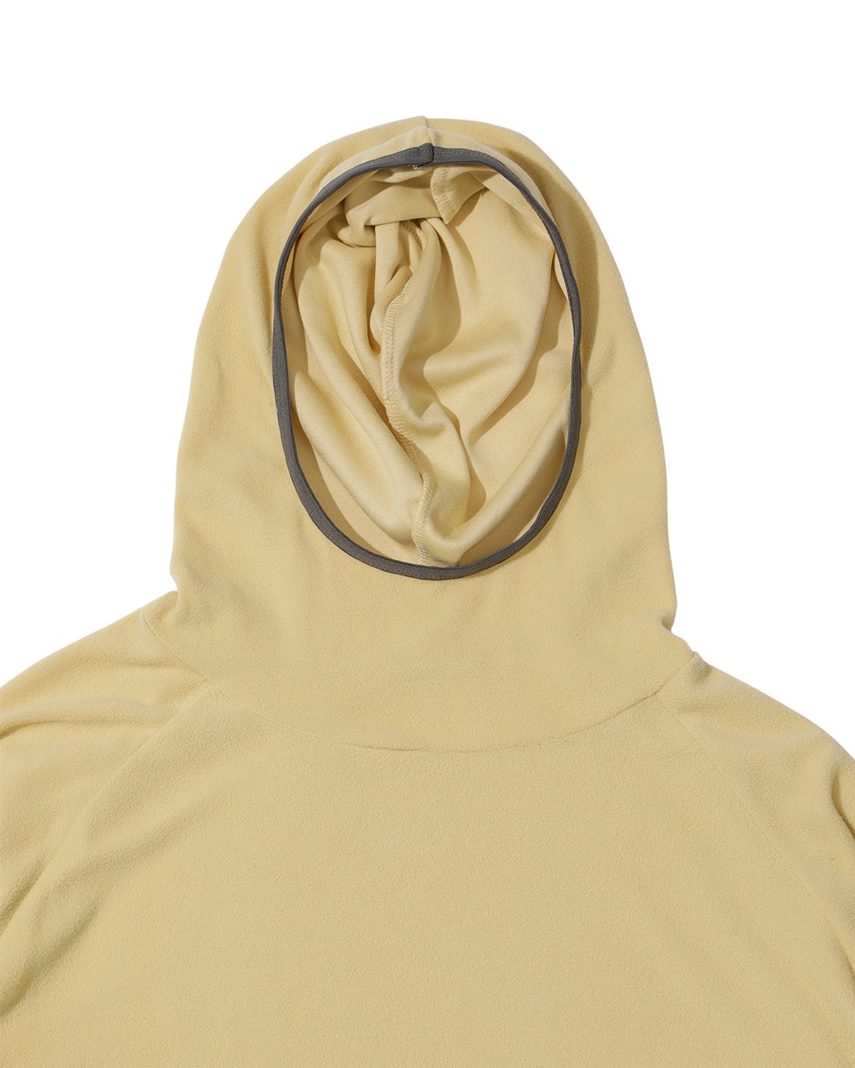 더뮤지엄비지터(THEMUSEUMVISITOR) SPORTS LABEL FLEECE ANORAK (LEMON)