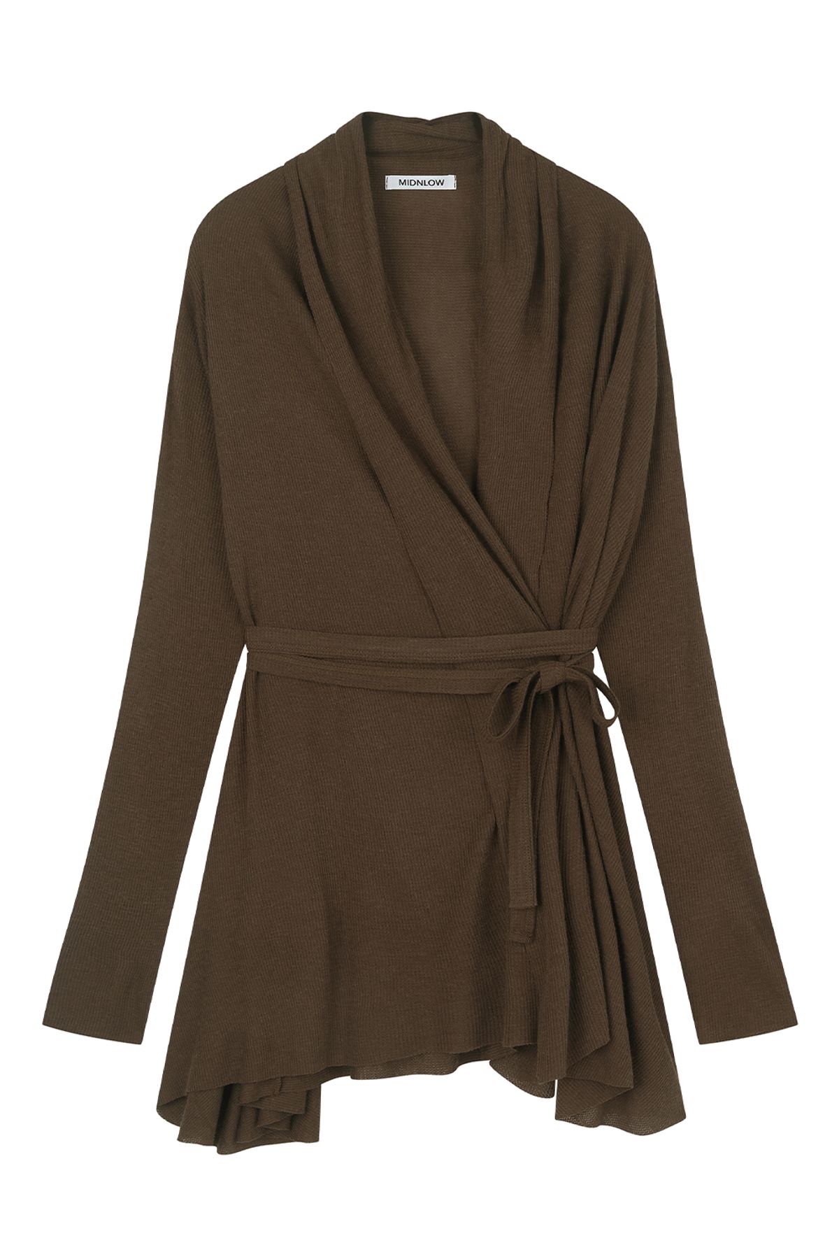 미드앤로우(MIDNLOW) Multi Cardigan (Brown)