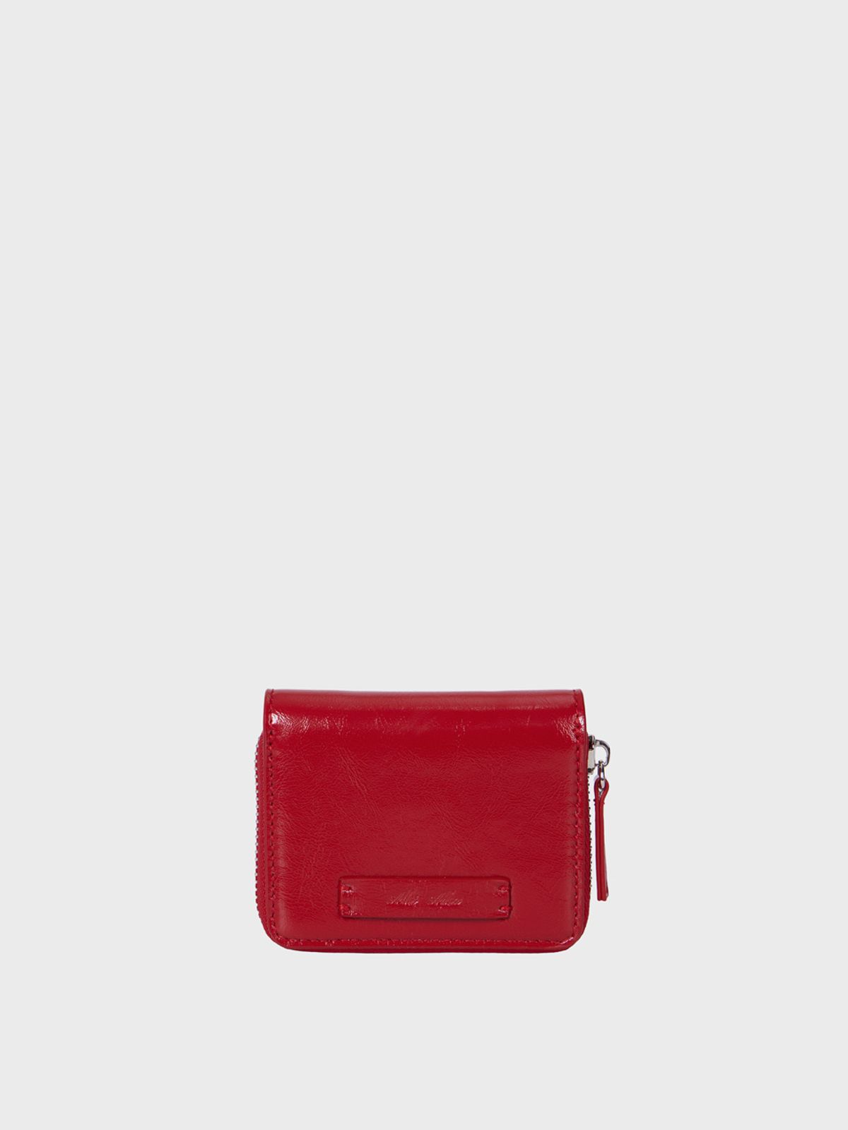 알키알카(ALKI ALKA) Zip Cross Wallet (Red)