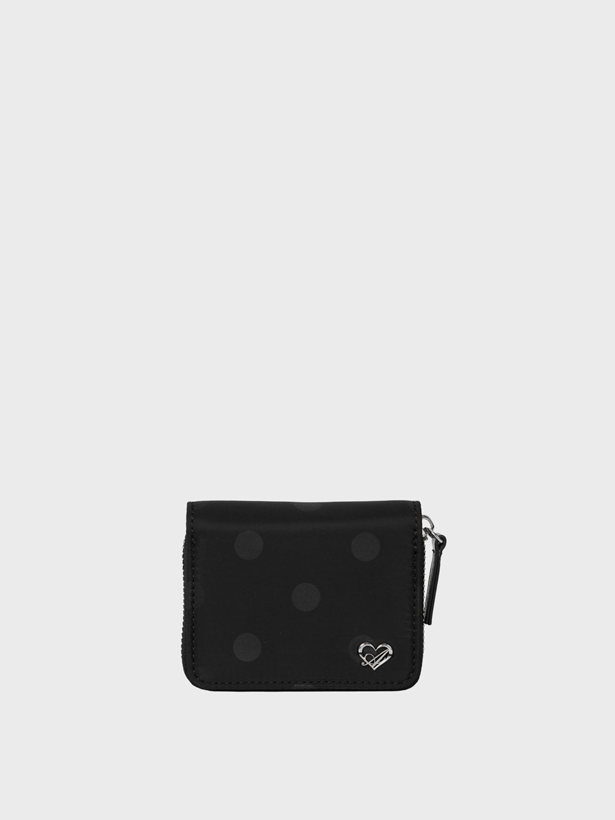 알키알카(ALKI ALKA) Zip Cross Wallet_Nylon (Dot Black)