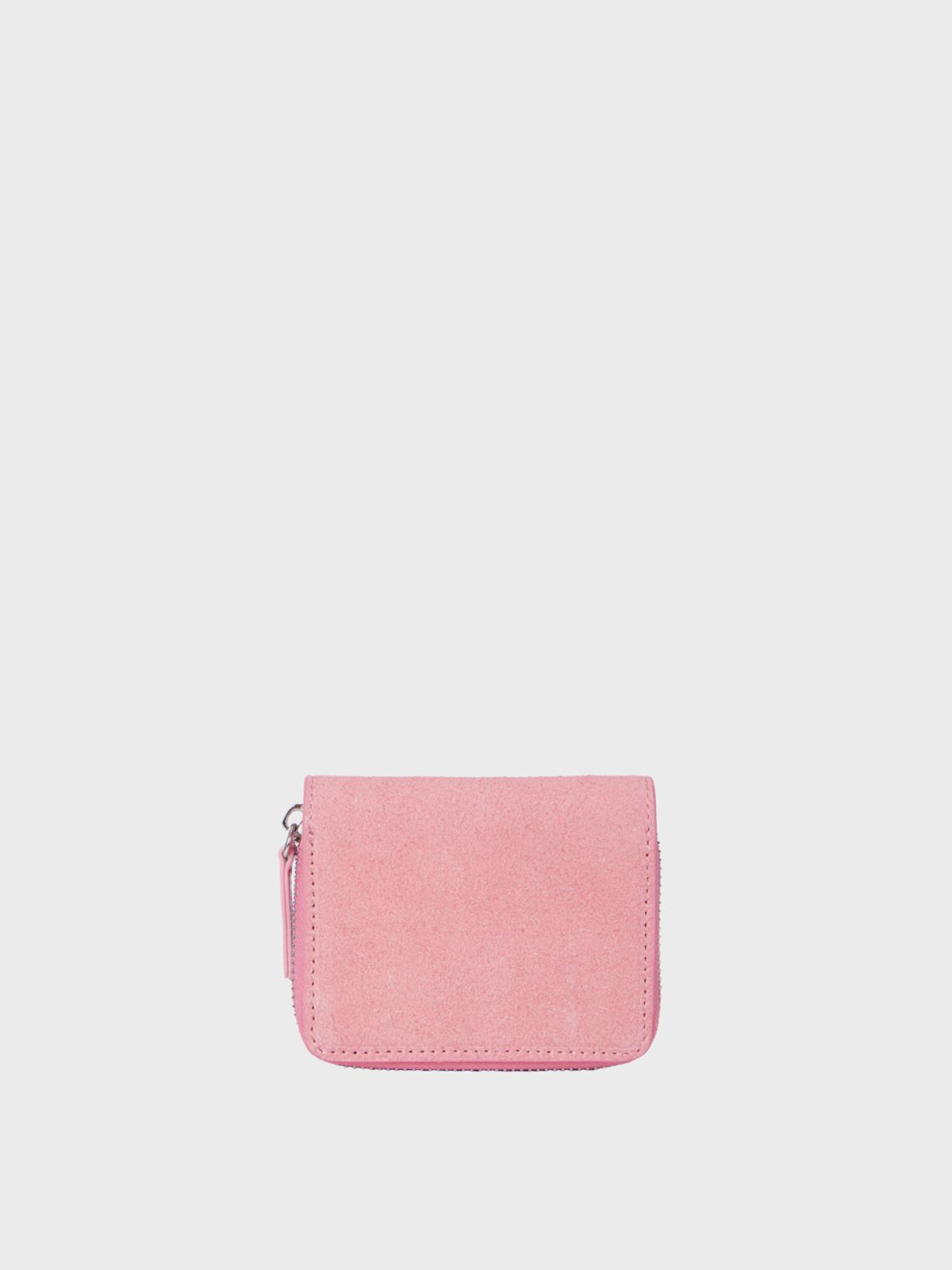 알키알카(ALKI ALKA) Zip Cross Wallet_Suede (Suede Pink)