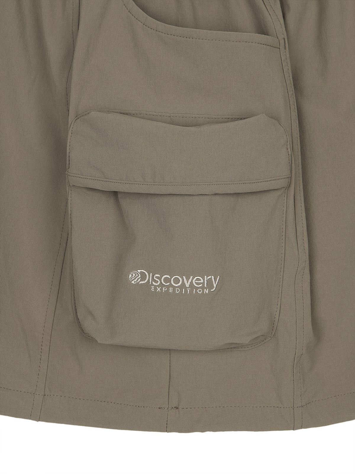 디스커버리 키즈(DISCOVERY KIDS) 여아 우븐 포켓 스커트 (D/BEIGE)