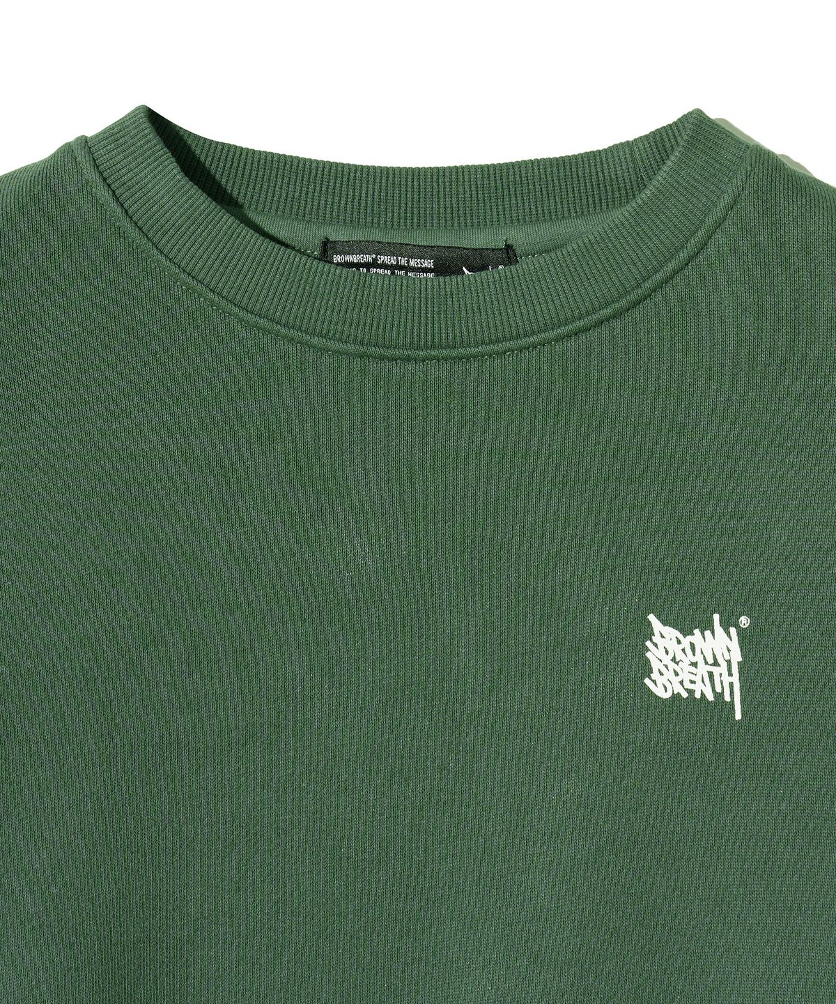 브라운브레스 키즈(BROWNBREATH KIDS) KIDS TAG PIGMENT CREWNECK - KHAKI