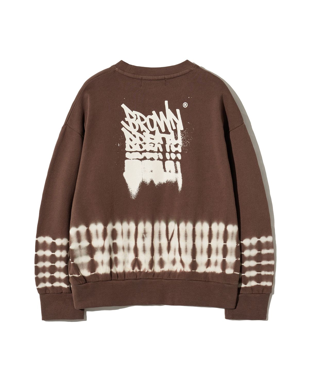 브라운브레스 키즈(BROWNBREATH KIDS) KIDS TAG PIGMENT CREWNECK - BROWN