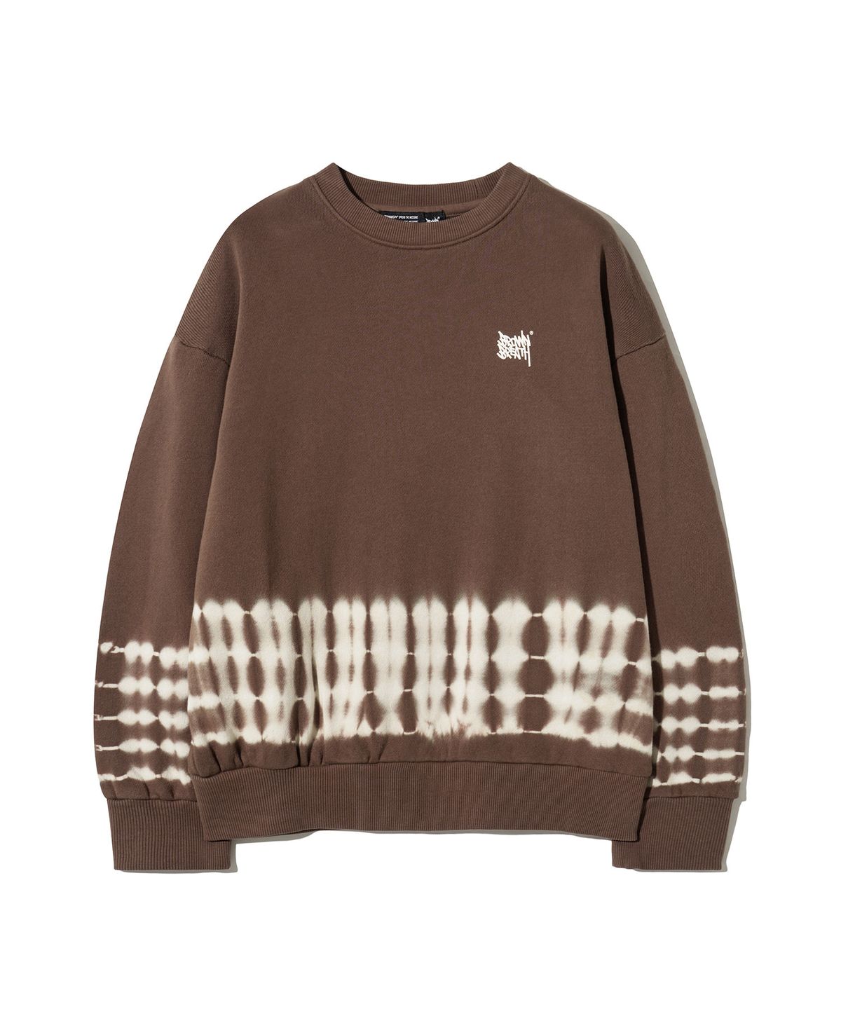 브라운브레스 키즈(BROWNBREATH KIDS) KIDS TAG PIGMENT CREWNECK - BROWN