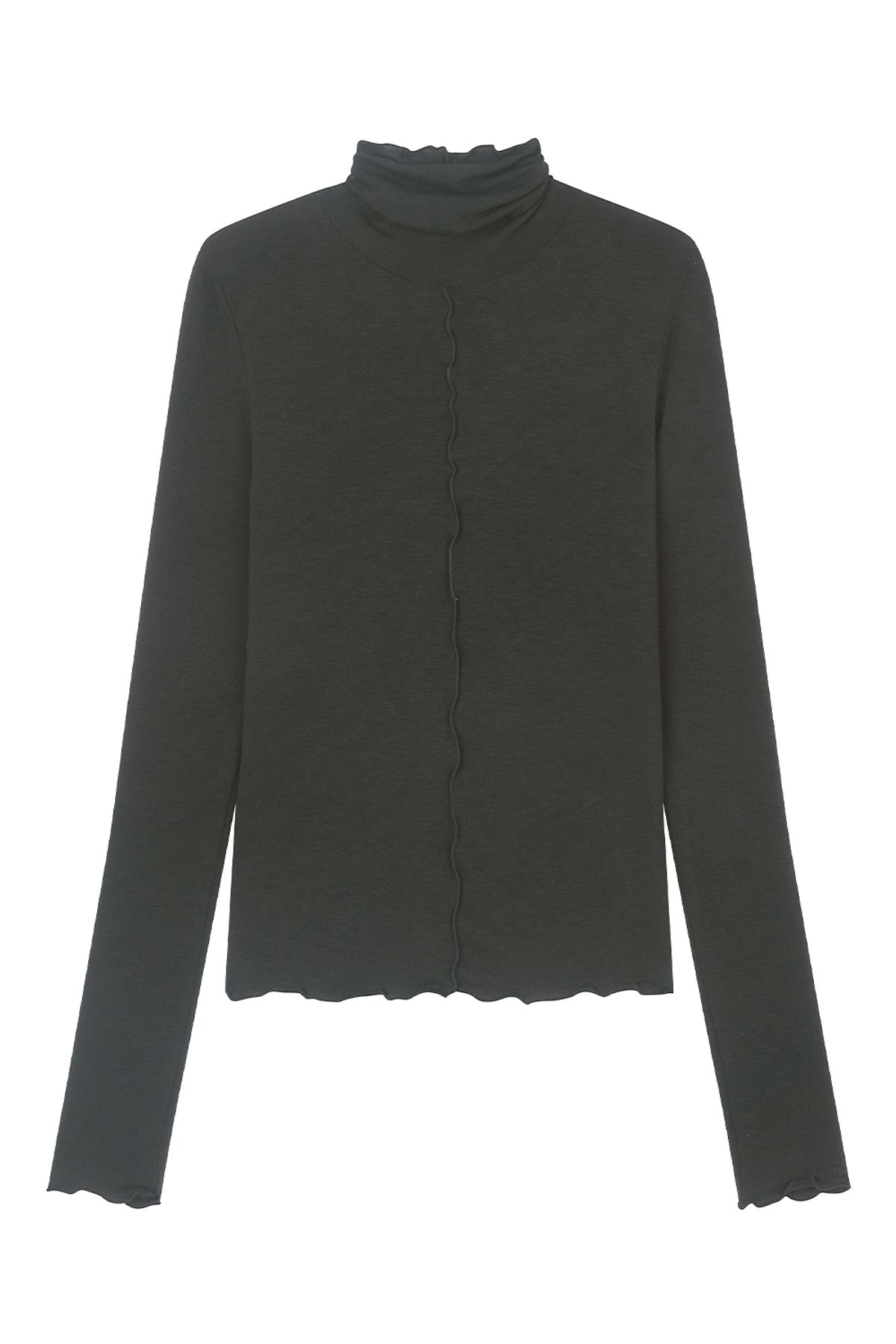 미드앤로우(MIDNLOW) Turtle neck Top(Black)