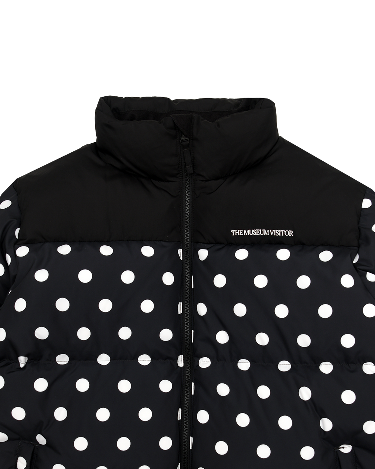 더뮤지엄비지터(THEMUSEUMVISITOR) DOT DUCK DOWN JACKET (BLACK)