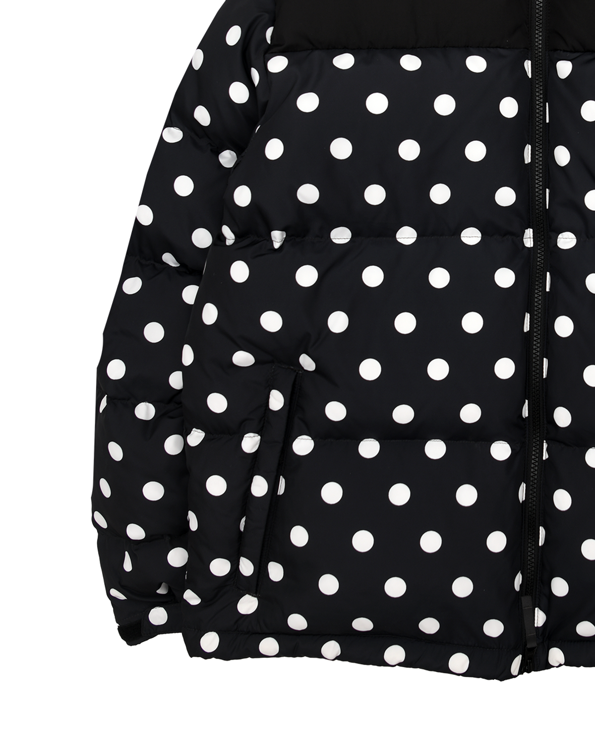 더뮤지엄비지터(THEMUSEUMVISITOR) DOT DUCK DOWN JACKET (BLACK)