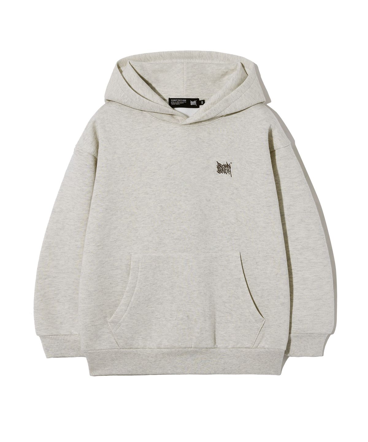 브라운브레스 키즈(BROWNBREATH KIDS) KIDS TAG HOODIE(기모)- OATMEAL