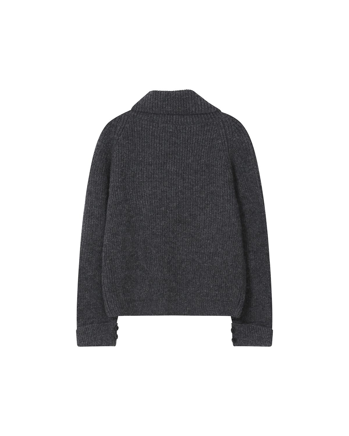 미세키서울(MISEKI SEOUL) Double button bold knit CHARCOAL